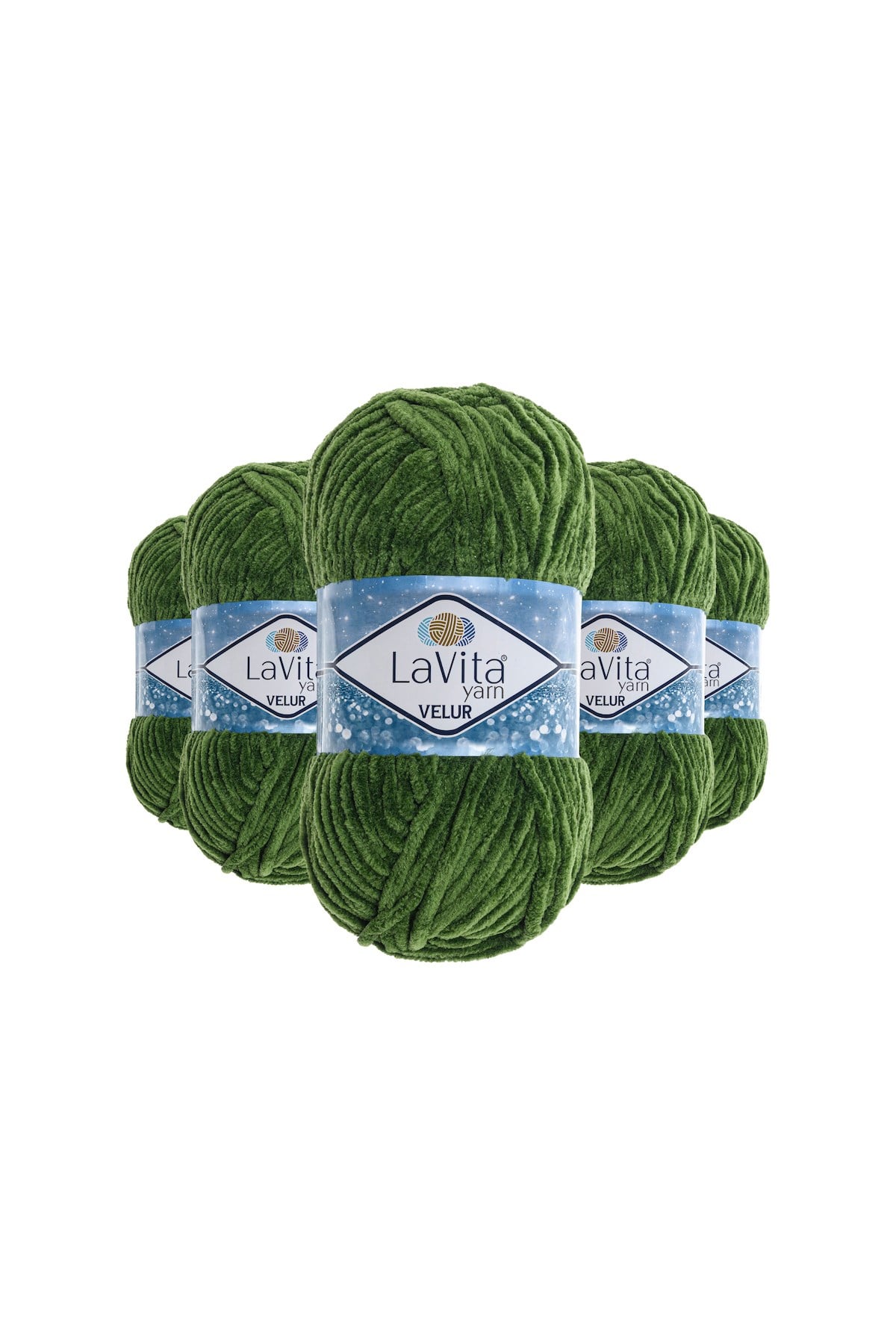 Velur Kadife El Örgü İpi %100 Polyester 500gr 5 ADET (8206 MİNT)