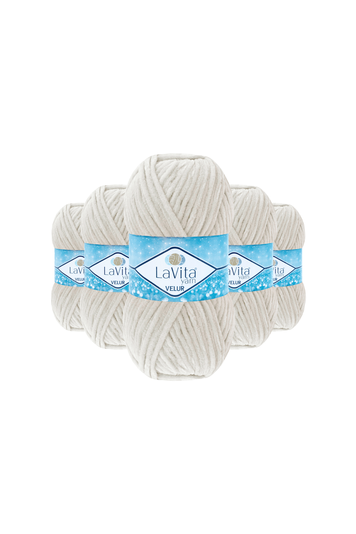 Velur Kadife El Örgü İpi %100 Polyester 500gr 5 ADET (1040 FİL DİŞİ)
