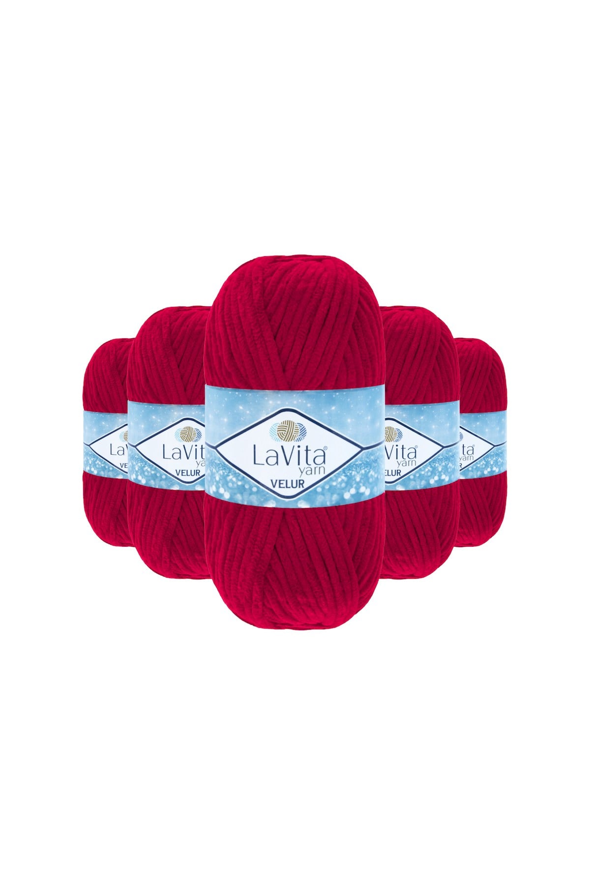 Velur Kadife El Örgü İpi %100 Polyester 500gr 5 ADET (2313 NAR ÇİÇEĞİ)