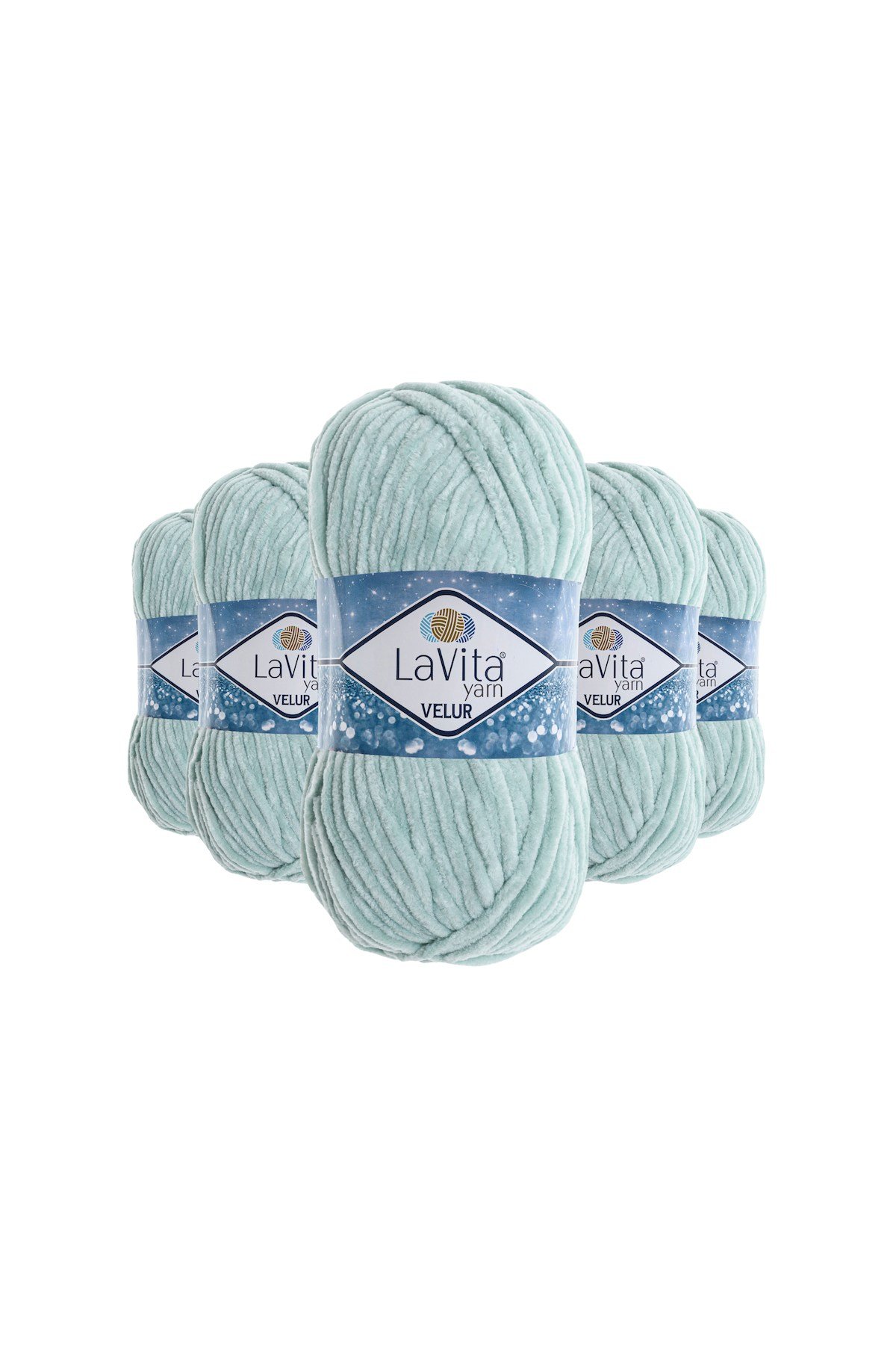 Velur Kadife El Örgü İpi %100 Polyester 500gr 5 ADET (8206 MİNT)