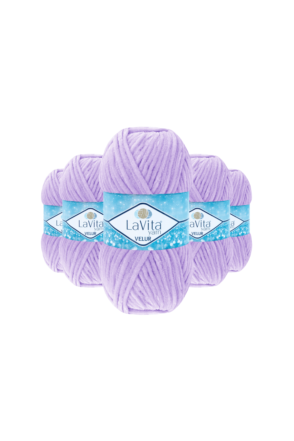 Velur Kadife El Örgü İpi %100 Polyester 500gr 5 ADET (5101 LİLA)