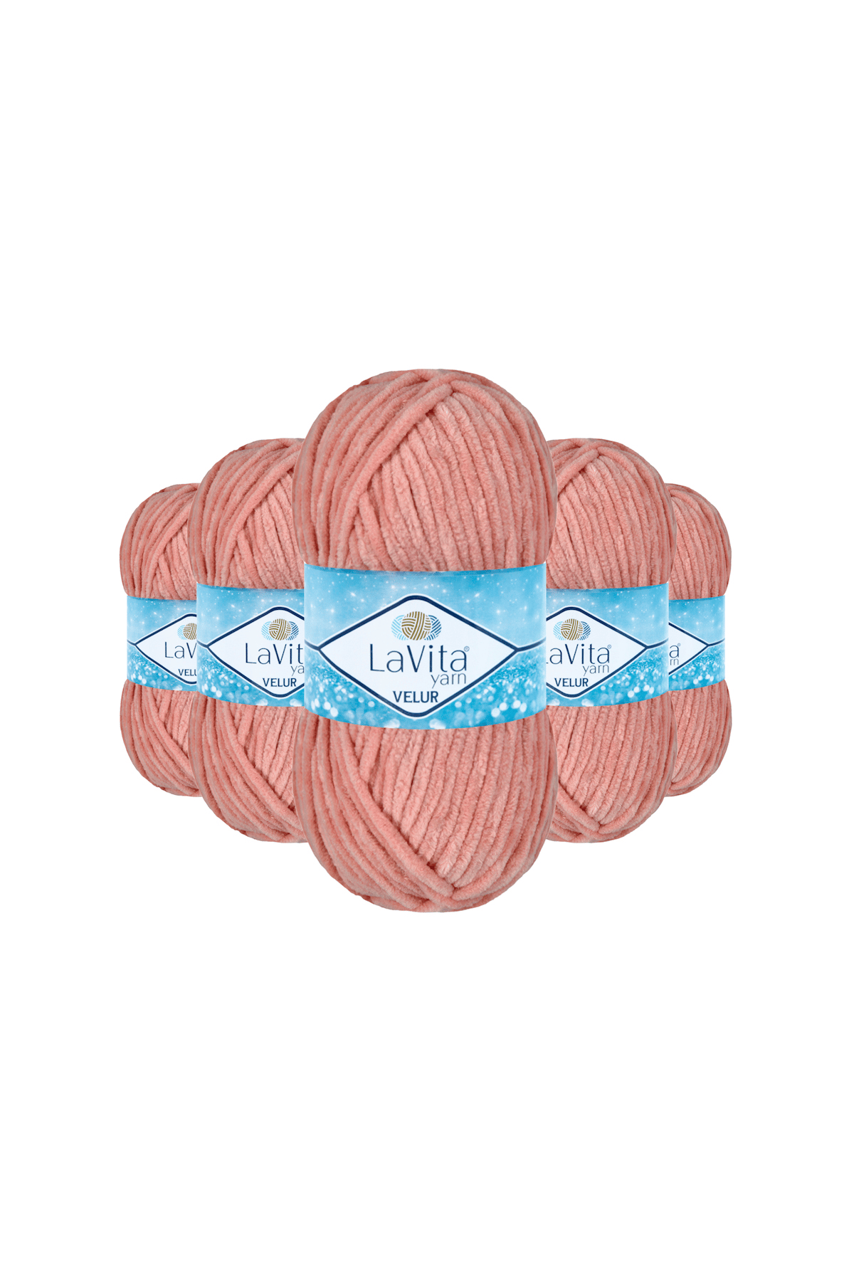 Velur Kadife El Örgü İpi %100 Polyester 500gr 5 ADET (4105 PUDRA)