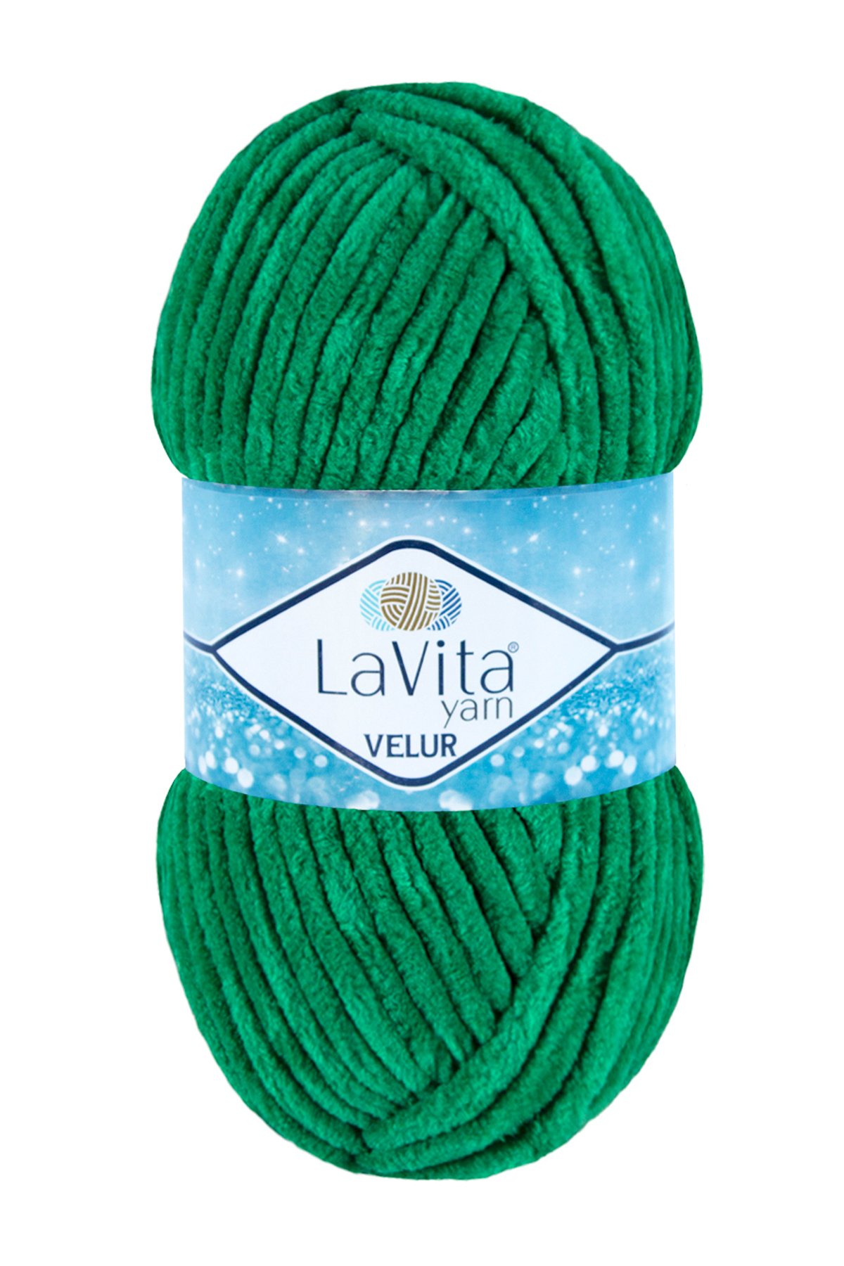 Velur Kadife El Örgü İpi %100 Polyester 100gr (8122 BENETON YEŞİLİ)