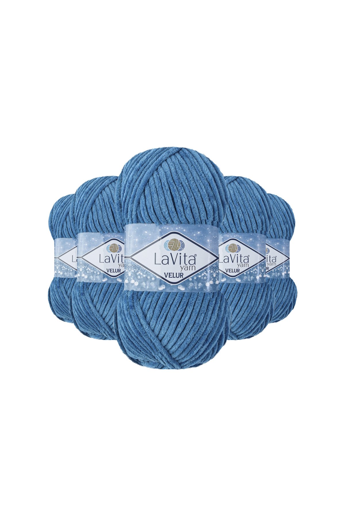 Velur Kadife El Örgü İpi %100 Polyester 500gr 5 ADET (8206 MİNT)