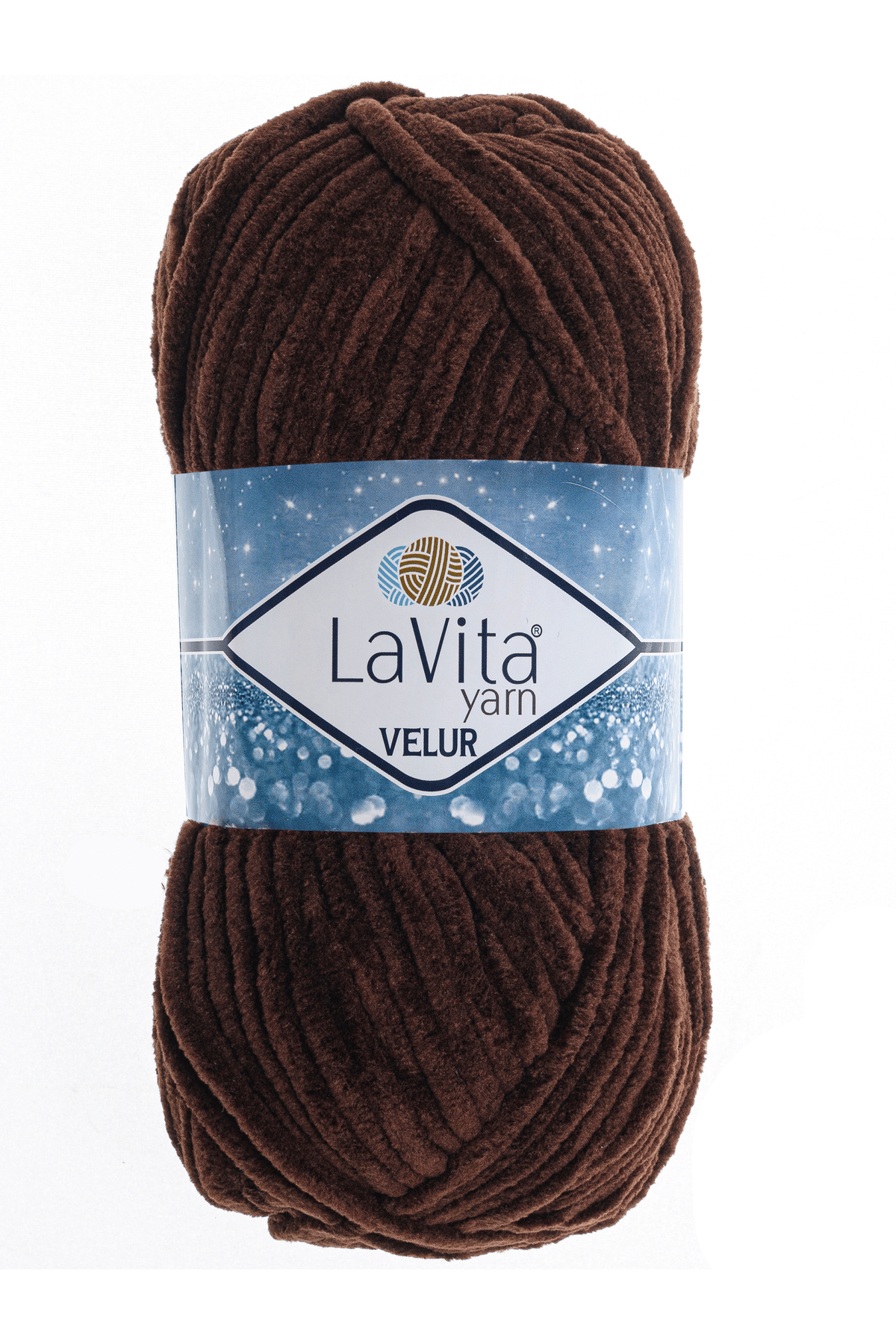 Velur Kadife El Örgü Ipi %100 Polyester 100gr (7203 KAHVE)