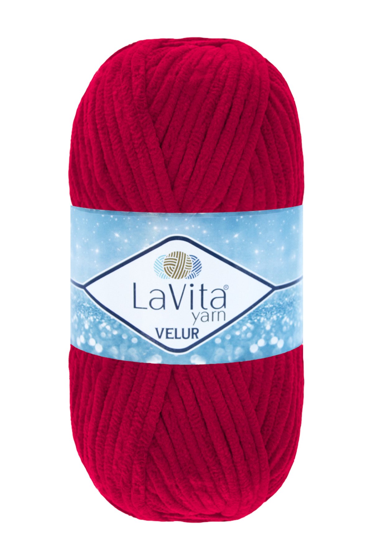 Velur Kadife El Örgü Ipi %100 Polyester 100gr (2313 NAR ÇİÇEĞİ)