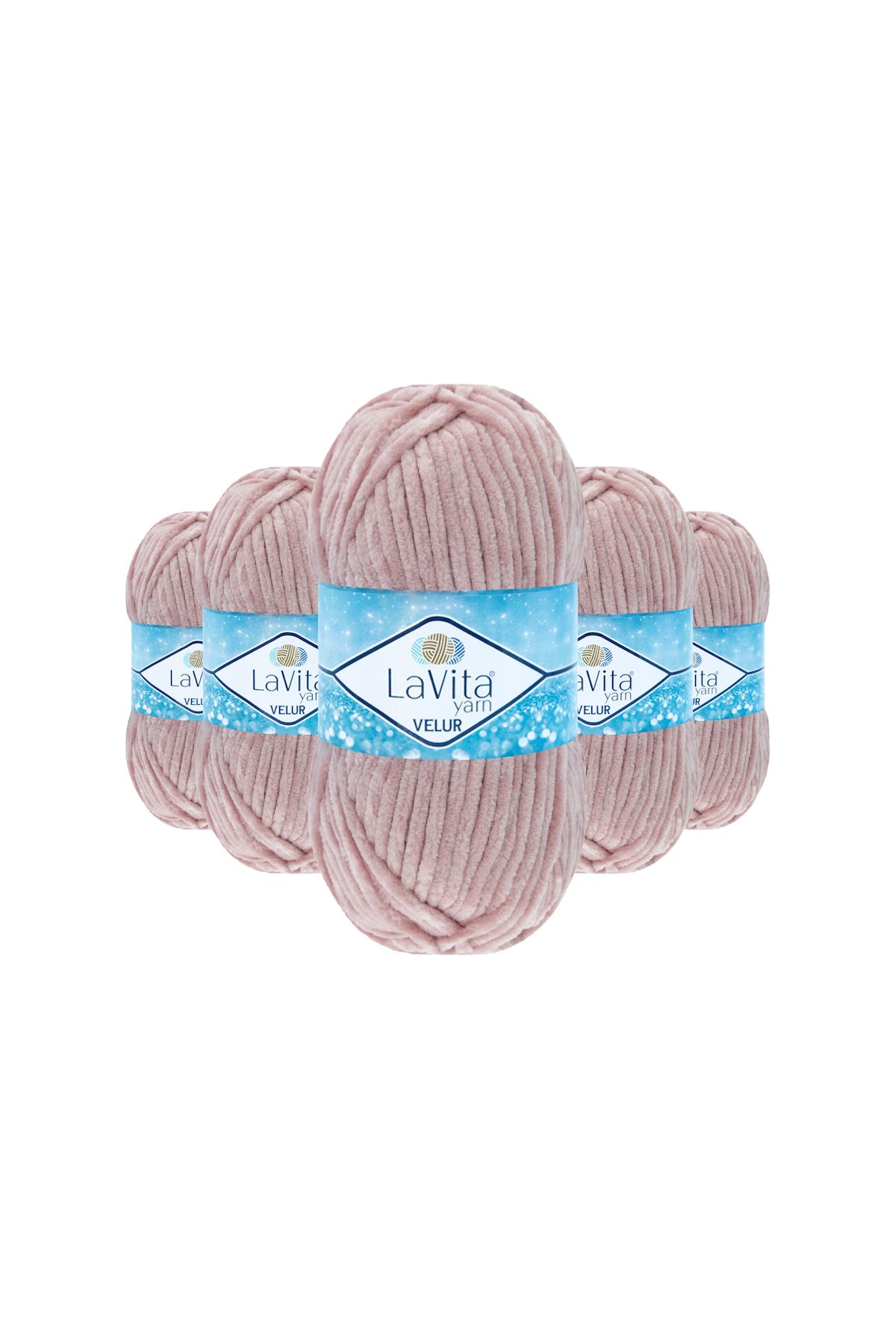 Velur Kadife El Örgü İpi %100 Polyester 500gr 5 ADET (4002 PEMBE)