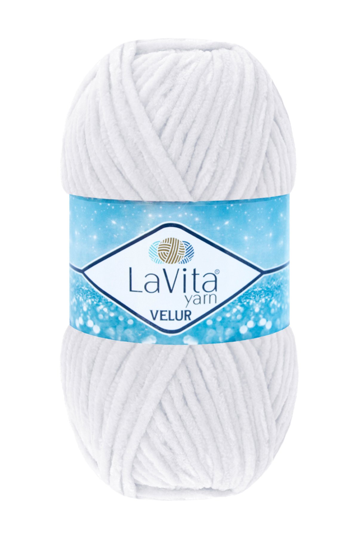 Velur Kadife El Örgü Ipi %100 Polyester 100gr (1002 OPTİK BEYAZ)