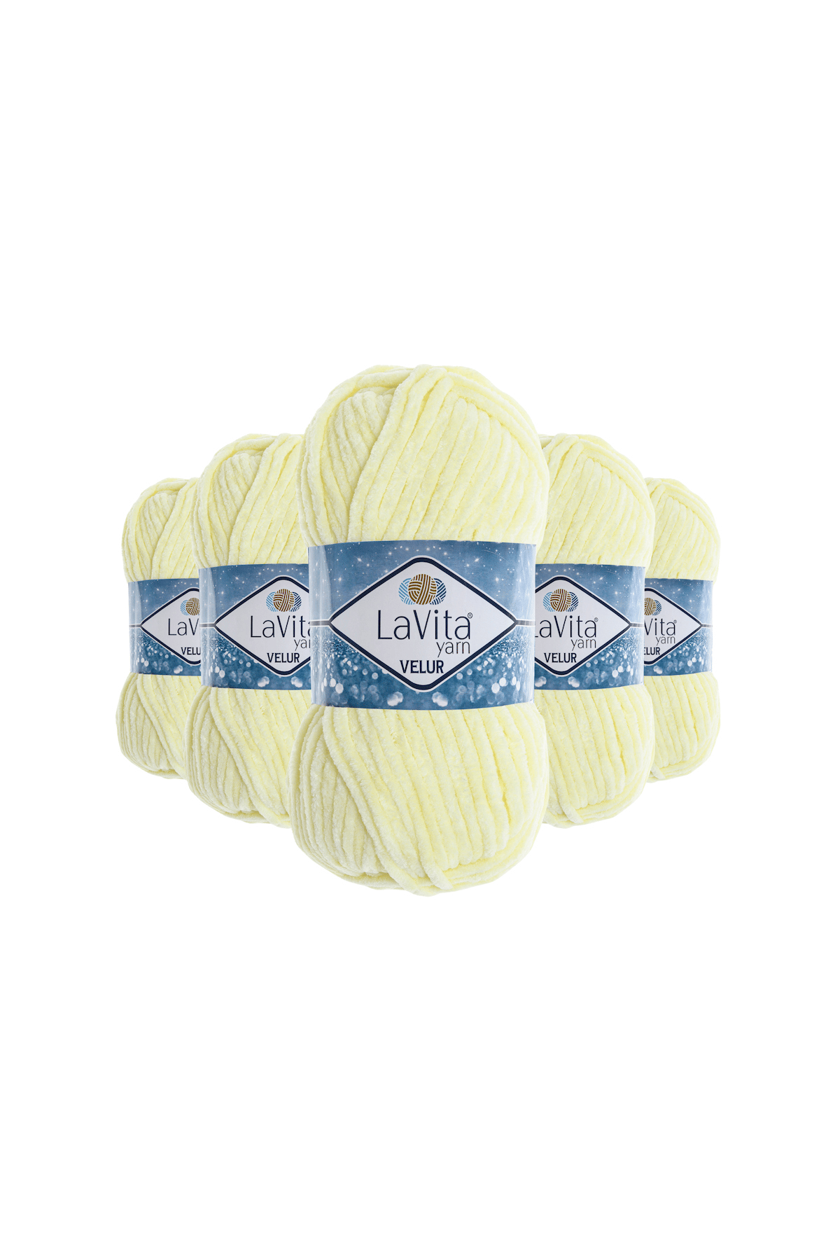 Velur Kadife El Örgü İpi %100 Polyester 500gr 5 ADET (1041 BUTTERFİL)