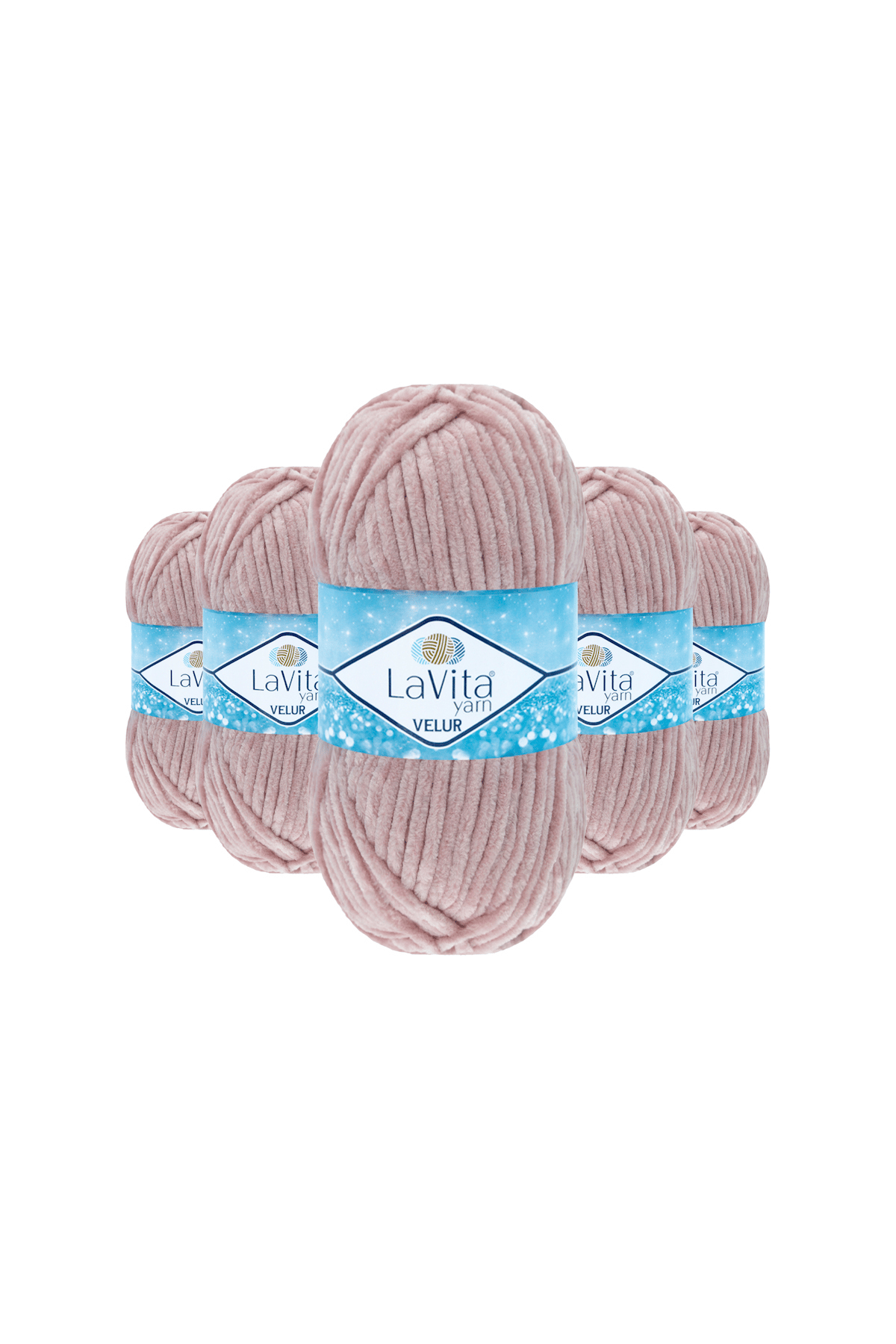 Velur Kadife El Örgü İpi %100 Polyester 500gr 5 ADET (4002 PEMBE)