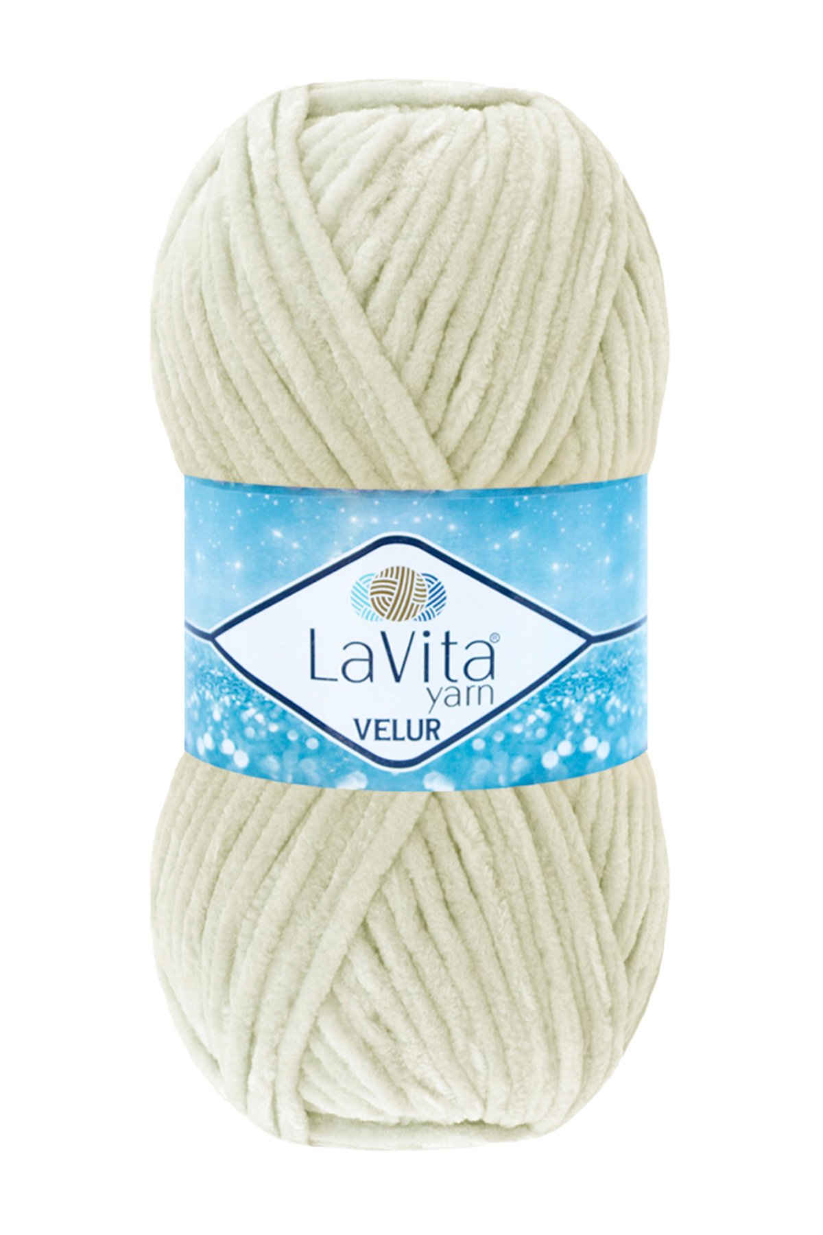 Velur Kadife El Örgü Ipi %100 Polyester 100gr (1044 KREM)