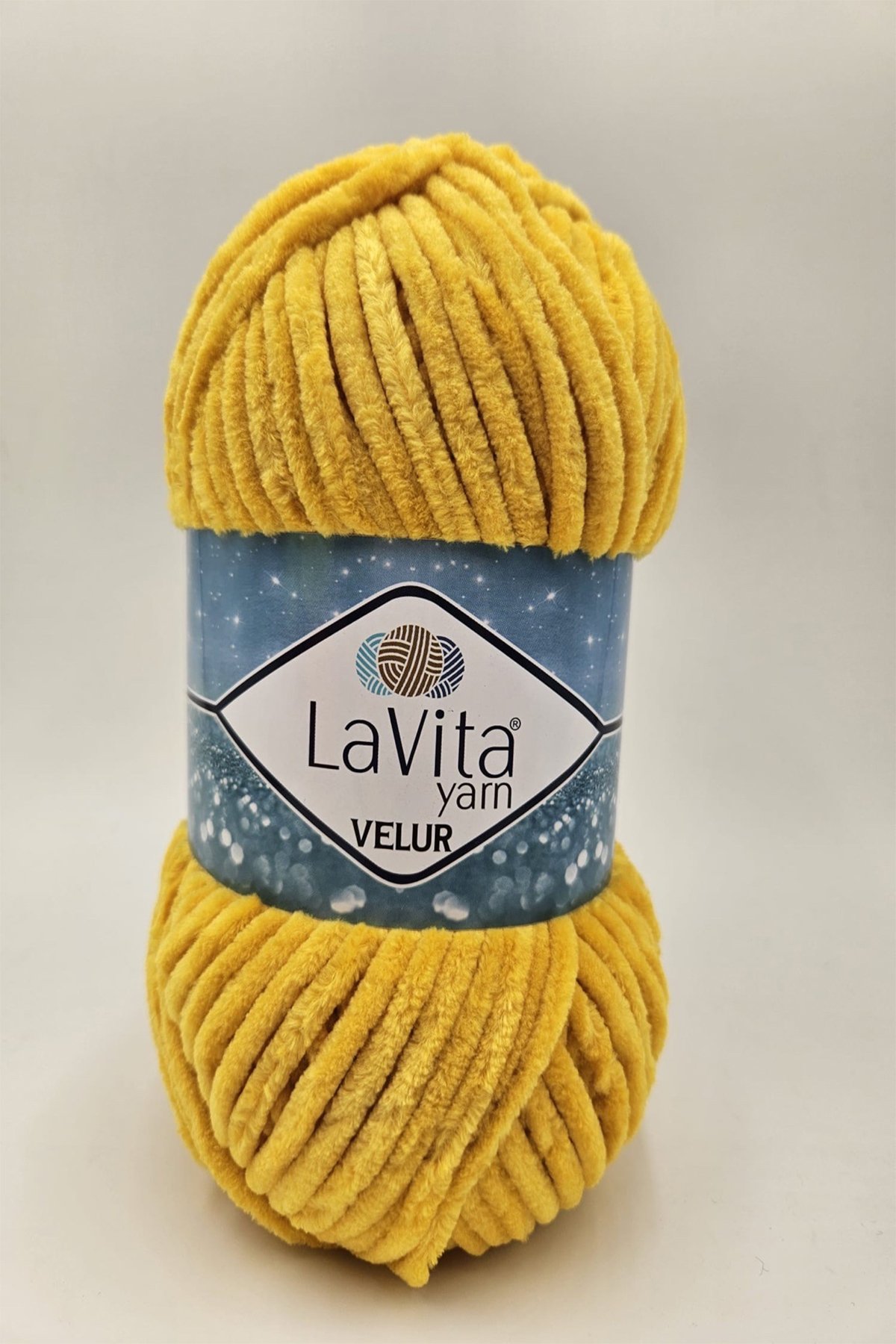 Velur Kadife El Örgü Ipi %100 Polyester 100gr (2040 SARI)