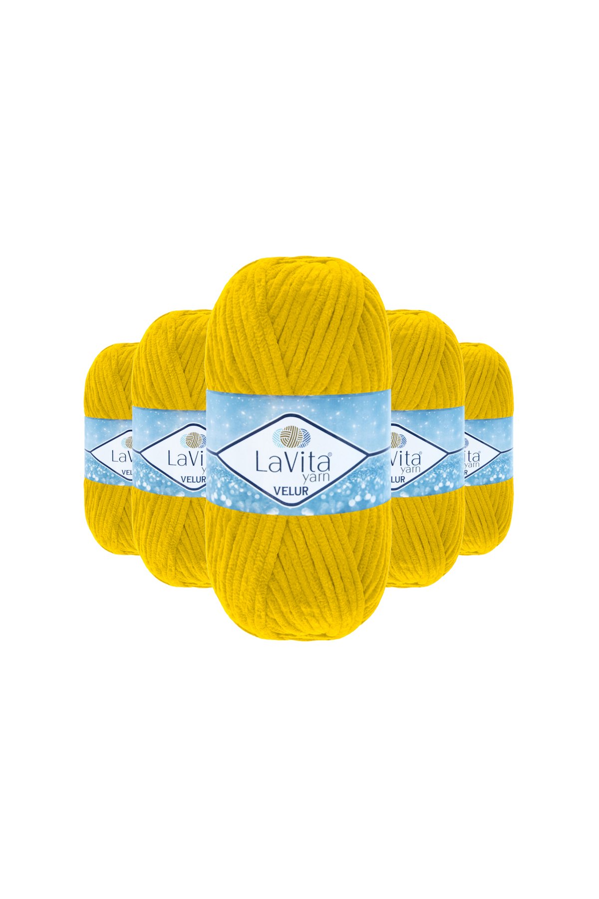 Velur Kadife El Örgü İpi %100 Polyester 500gr 5 ADET (2323 TURUNCU)