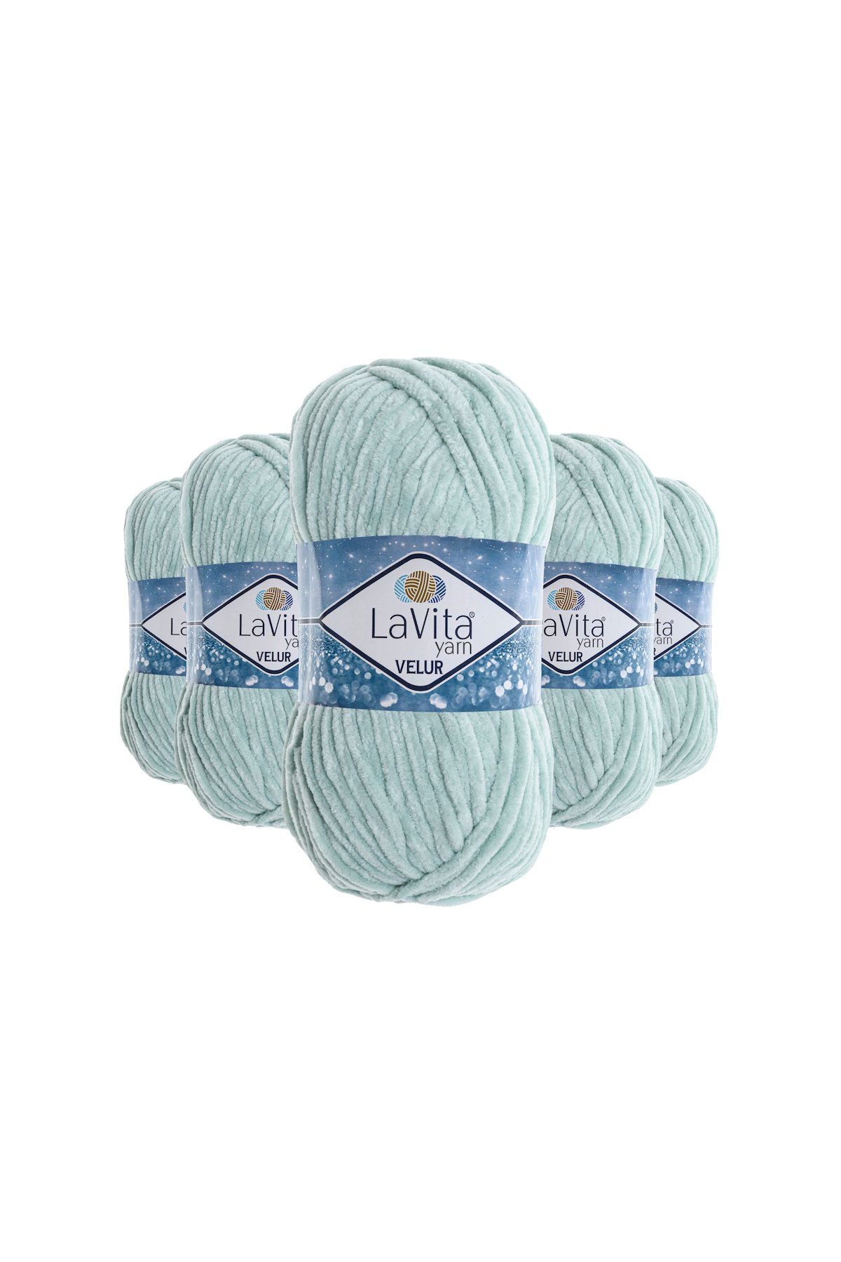 Velur Kadife El Örgü İpi %100 Polyester 500gr 5 ADET (8206 MİNT)