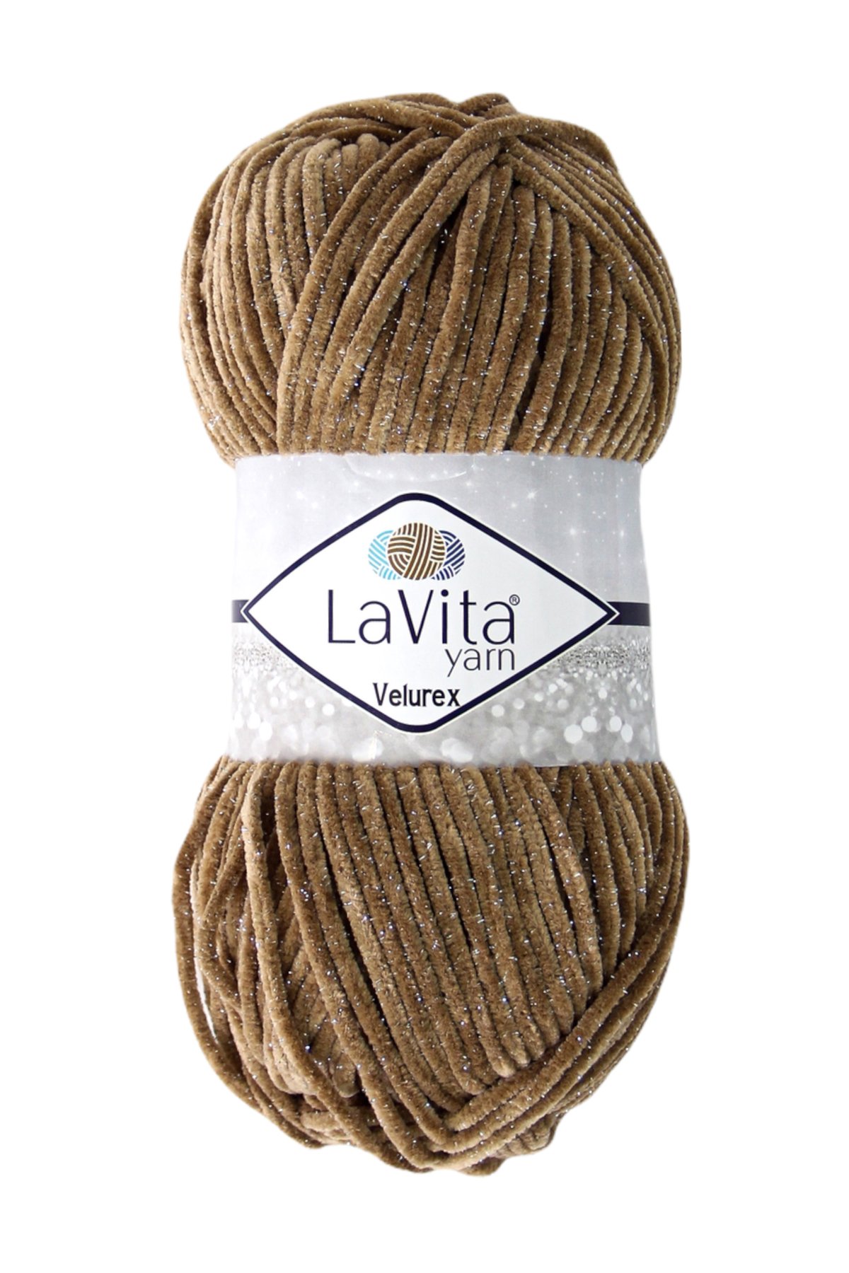 Velurex Simli El Örgü İpi %90 Polyester %10 Lurex 100gr (1039 DEVE TÜYÜ)