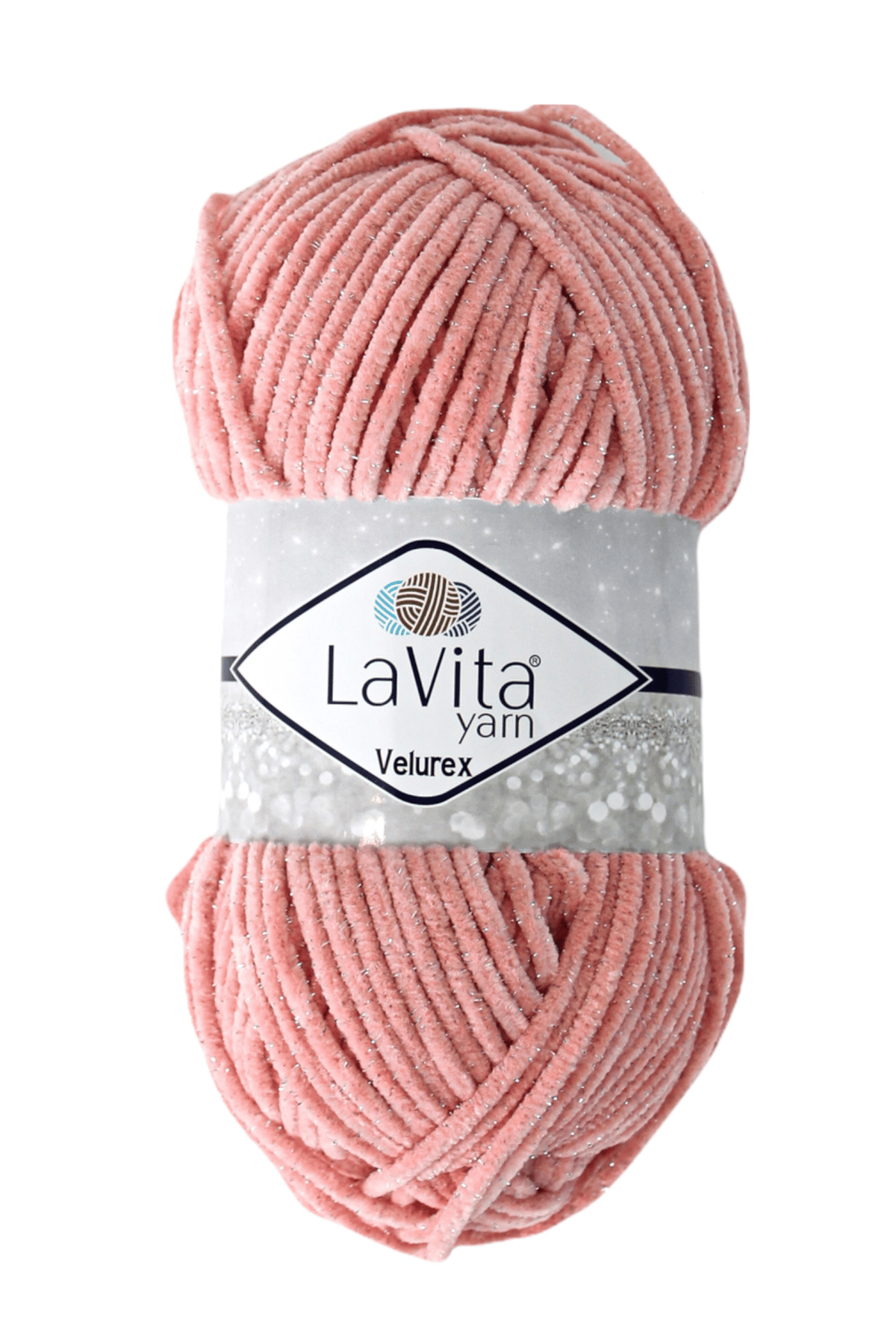 Velurex Simli El Örgü İpi %90 Polyester %10 Lurex 100gr (4105 PUDRA)