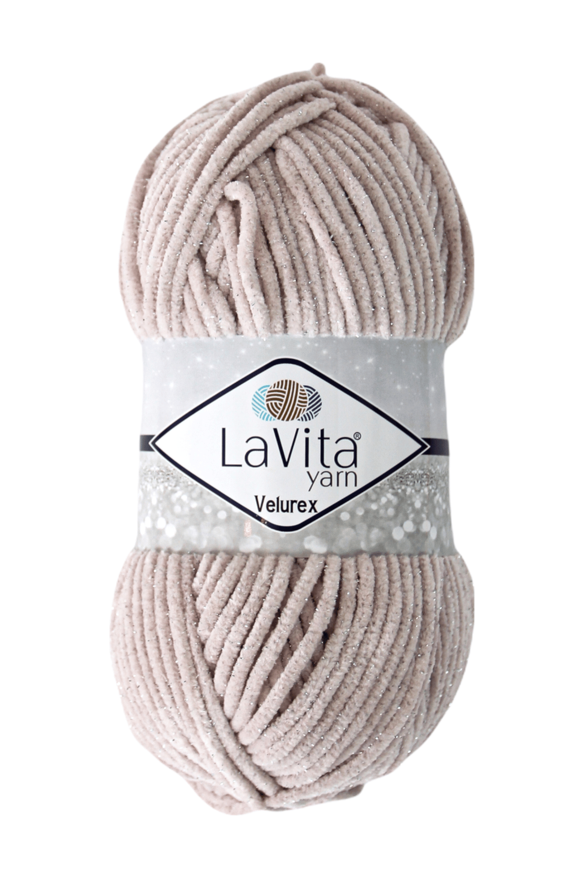 Velurex Simli El Örgü İpi %90 Polyester %10 Lurex 100gr (4140 TOZ PEMBE)