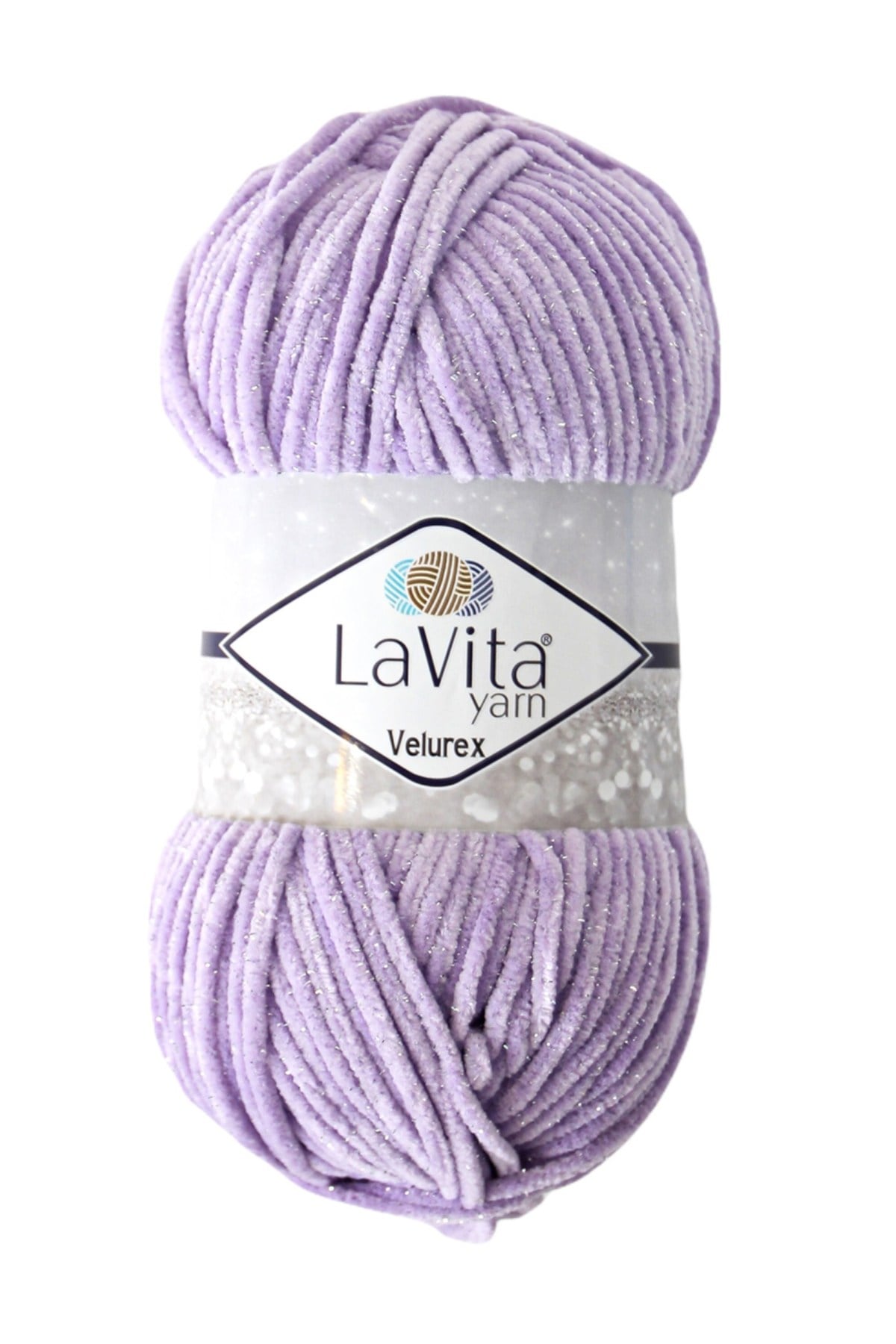 Velurex Simli El Örgü İpi %90 Polyester %10 Lurex 100gr (5101 LİLA)