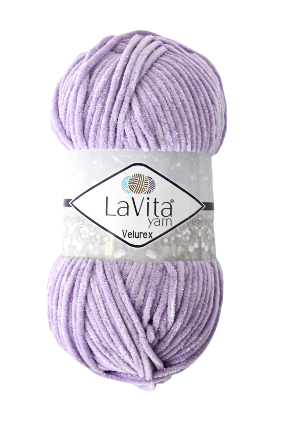 Velurex Simli El Örgü İpi %90 Polyester %10 Lurex 100gr (5101 LİLA)