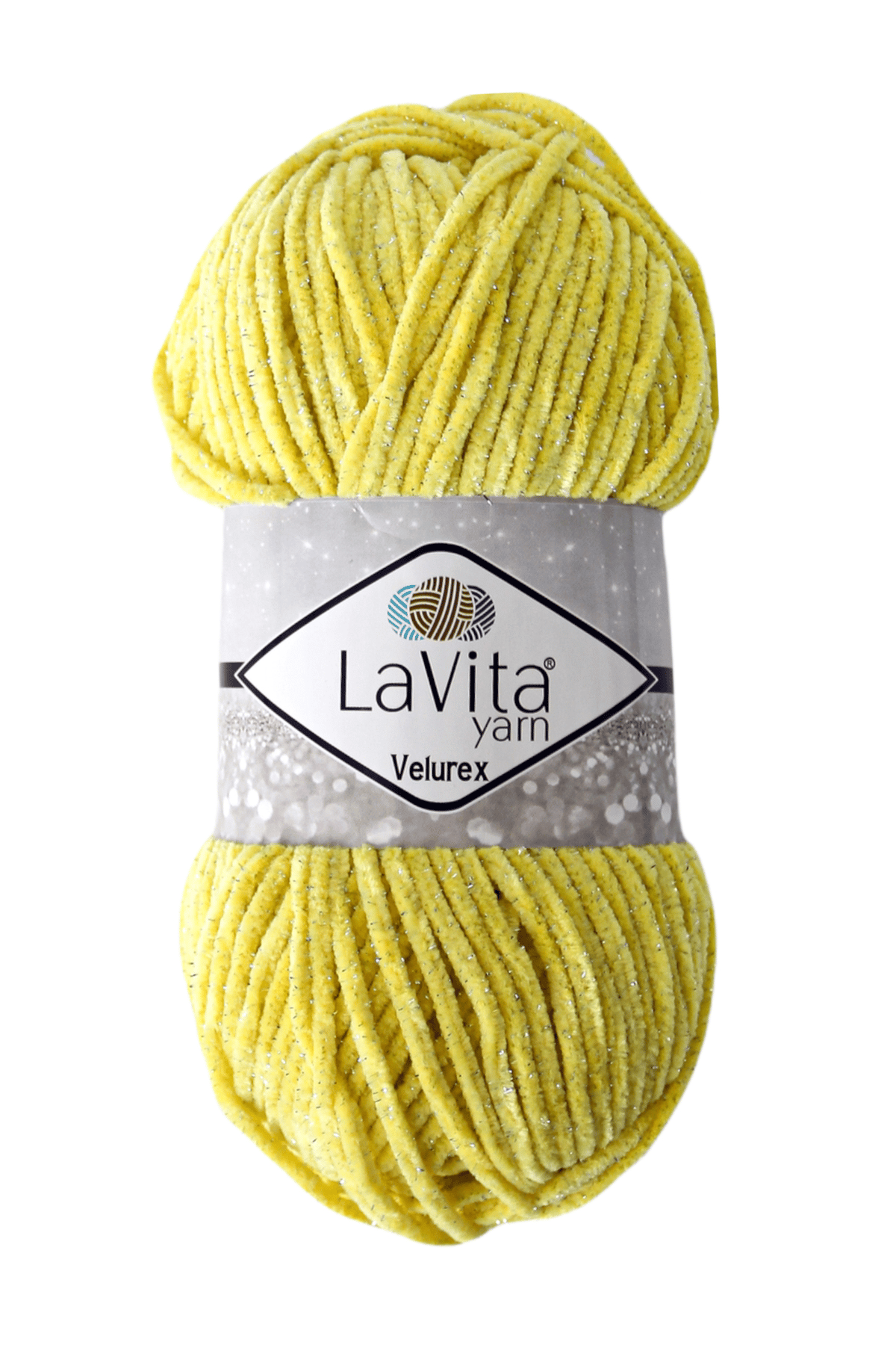 Velurex Simli El Örgü İpi %90 Polyester %10 Lurex 100gr (2026 K. SARI)