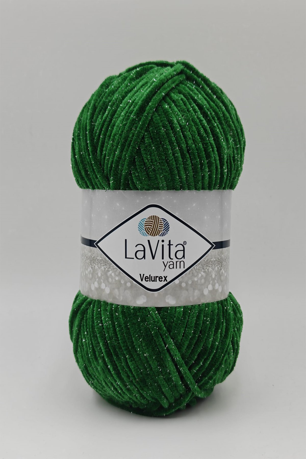 Velurex Simli El Örgü Ipi %90 Polyester %10 Lurex 100gr (8148 YEŞİL)