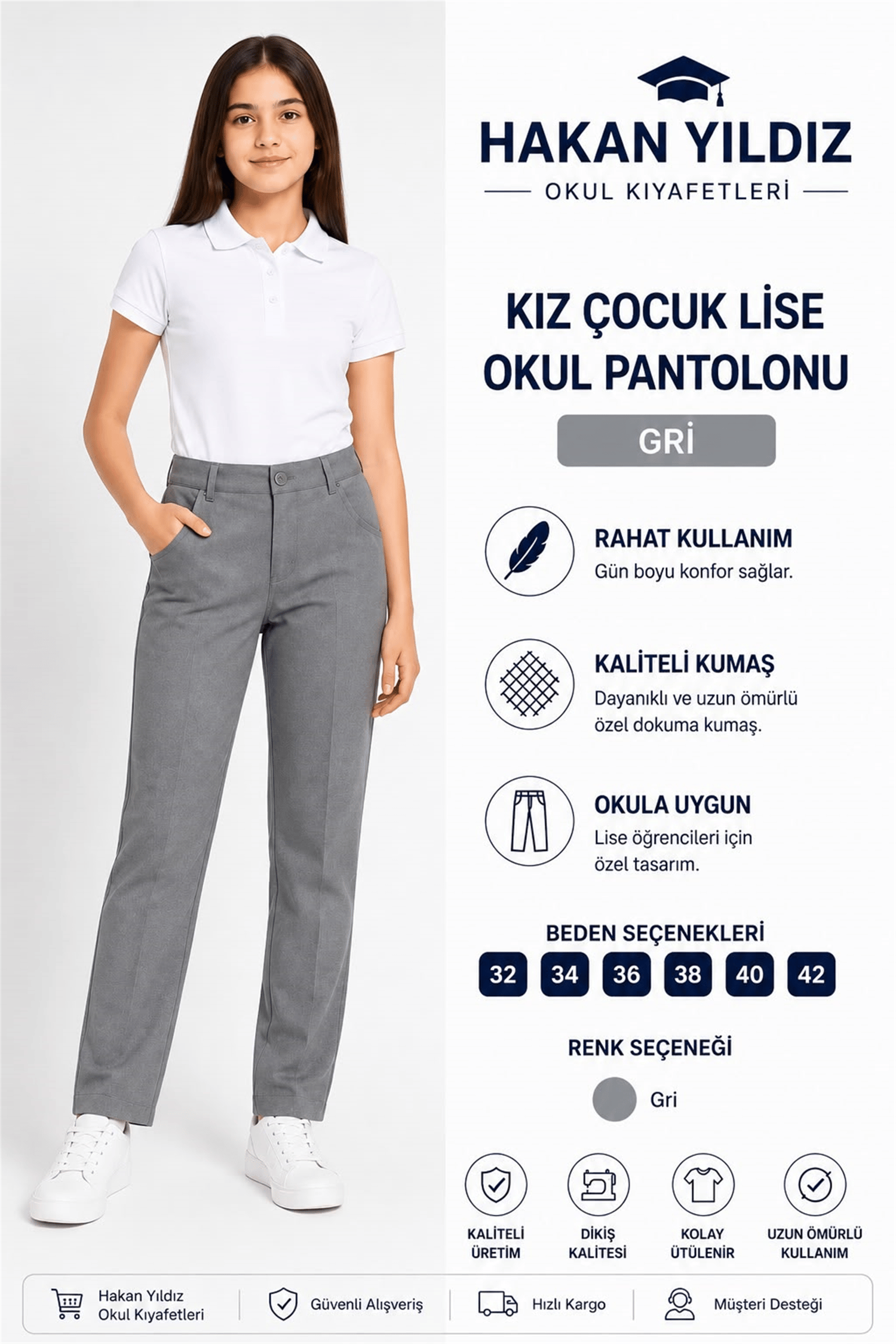 OKUL KIZ PANTOLON