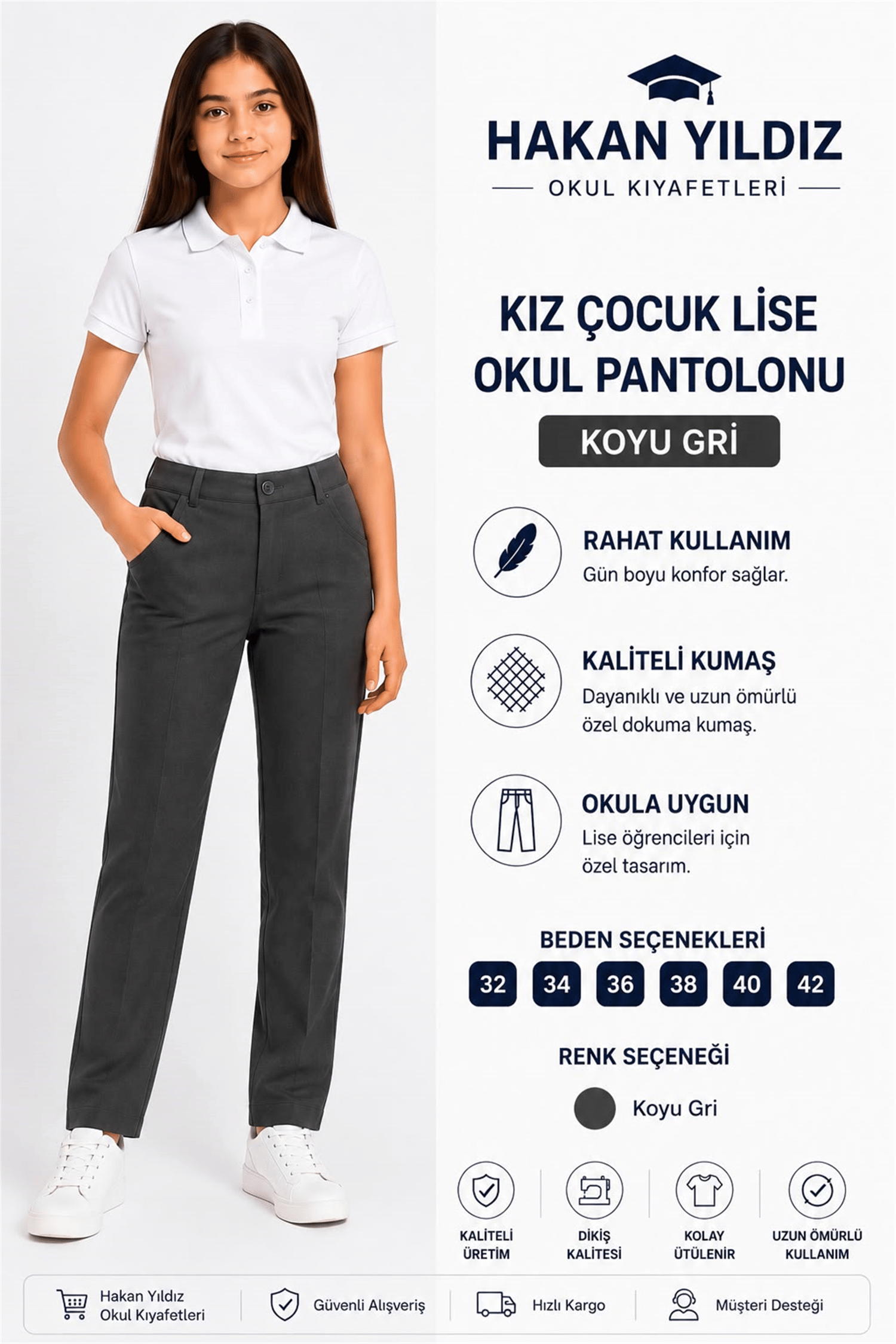 OKUL KIZ PANTOLON