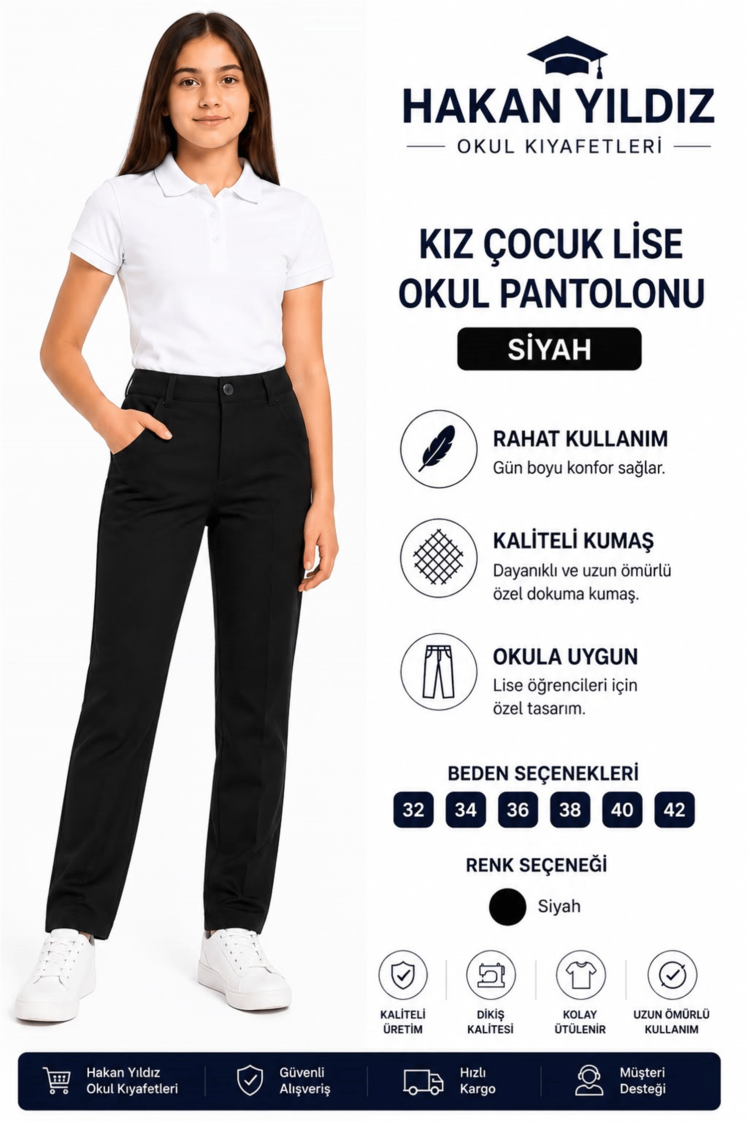 OKUL KIZ PANTOLON