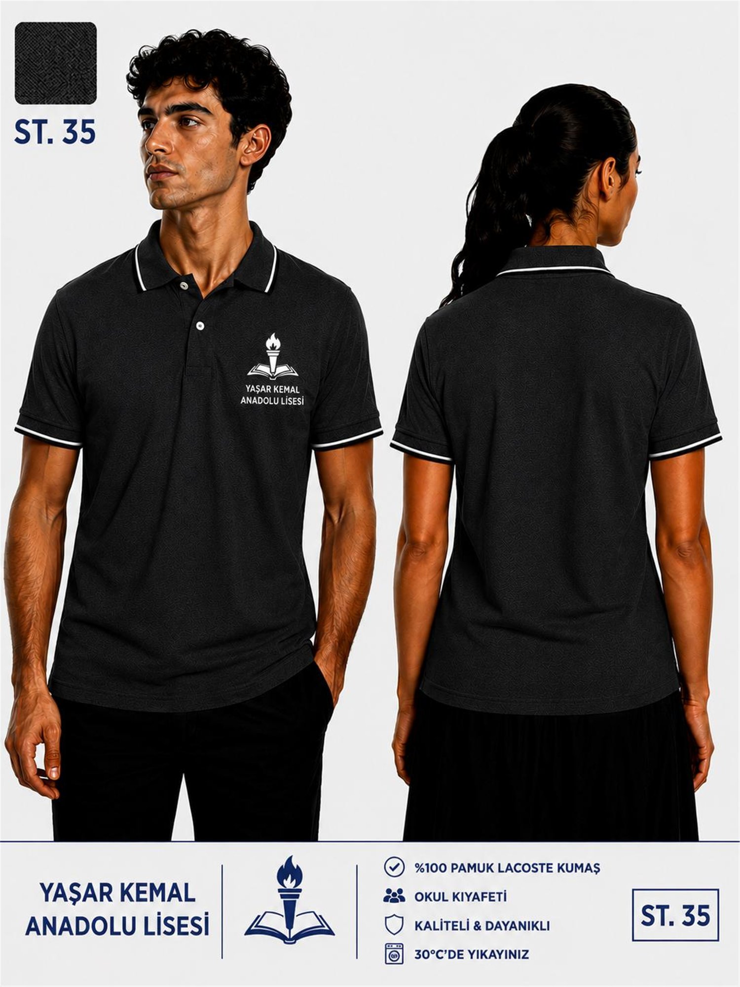 OKUL POLO YAKA KISA KOL
