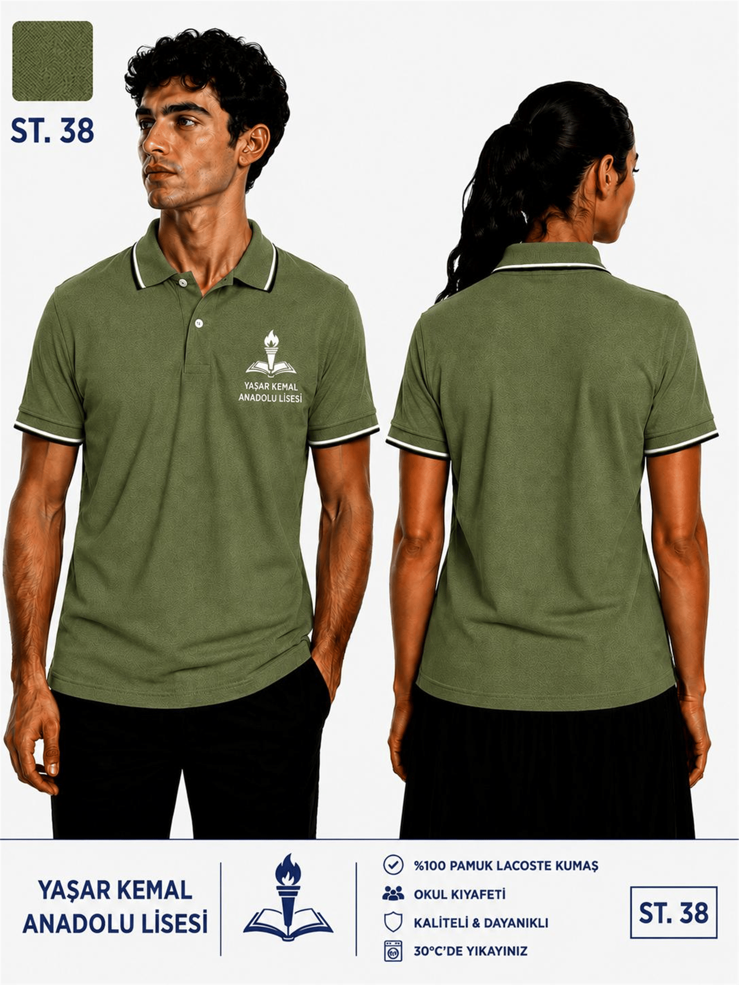 OKUL POLO YAKA KISA KOL