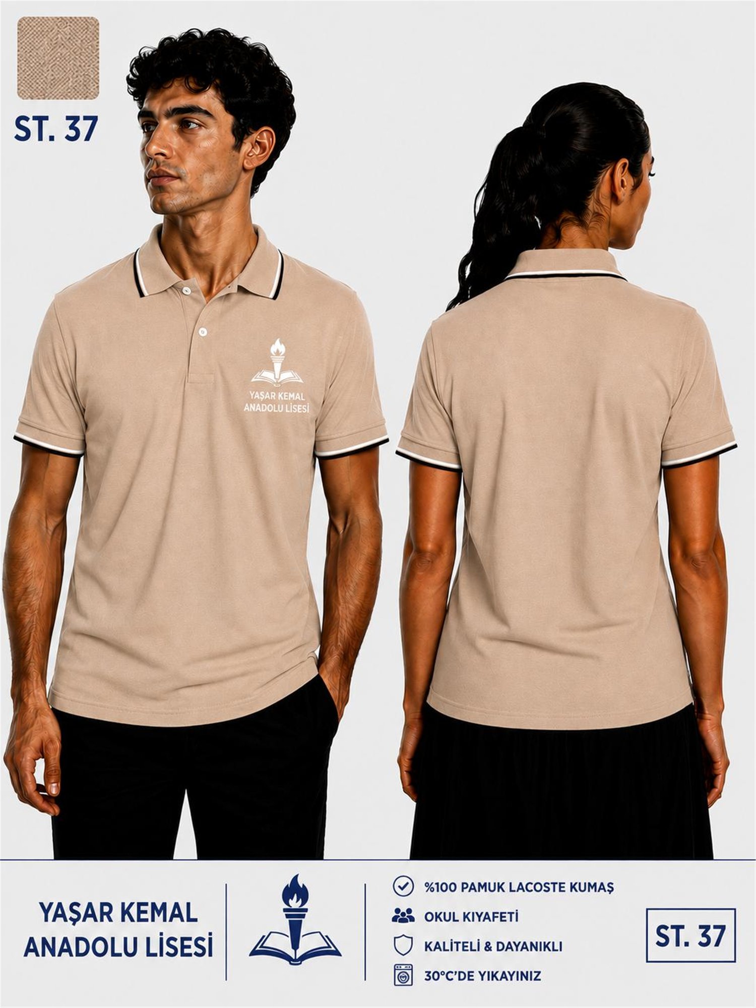 OKUL POLO YAKA KISA KOL