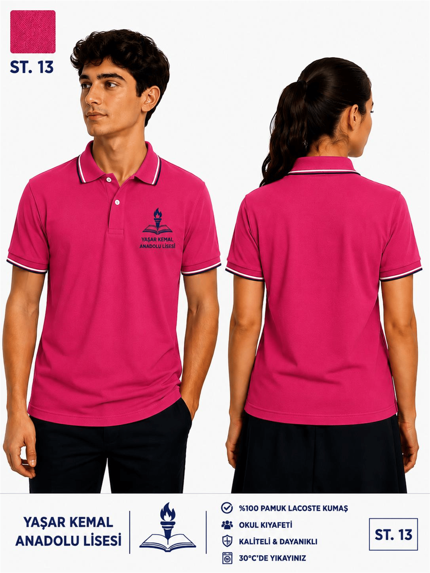 OKUL POLO YAKA KISA KOL