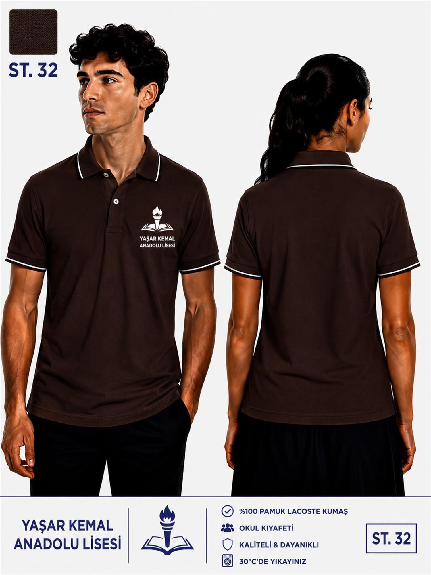 OKUL POLO YAKA KISA KOL