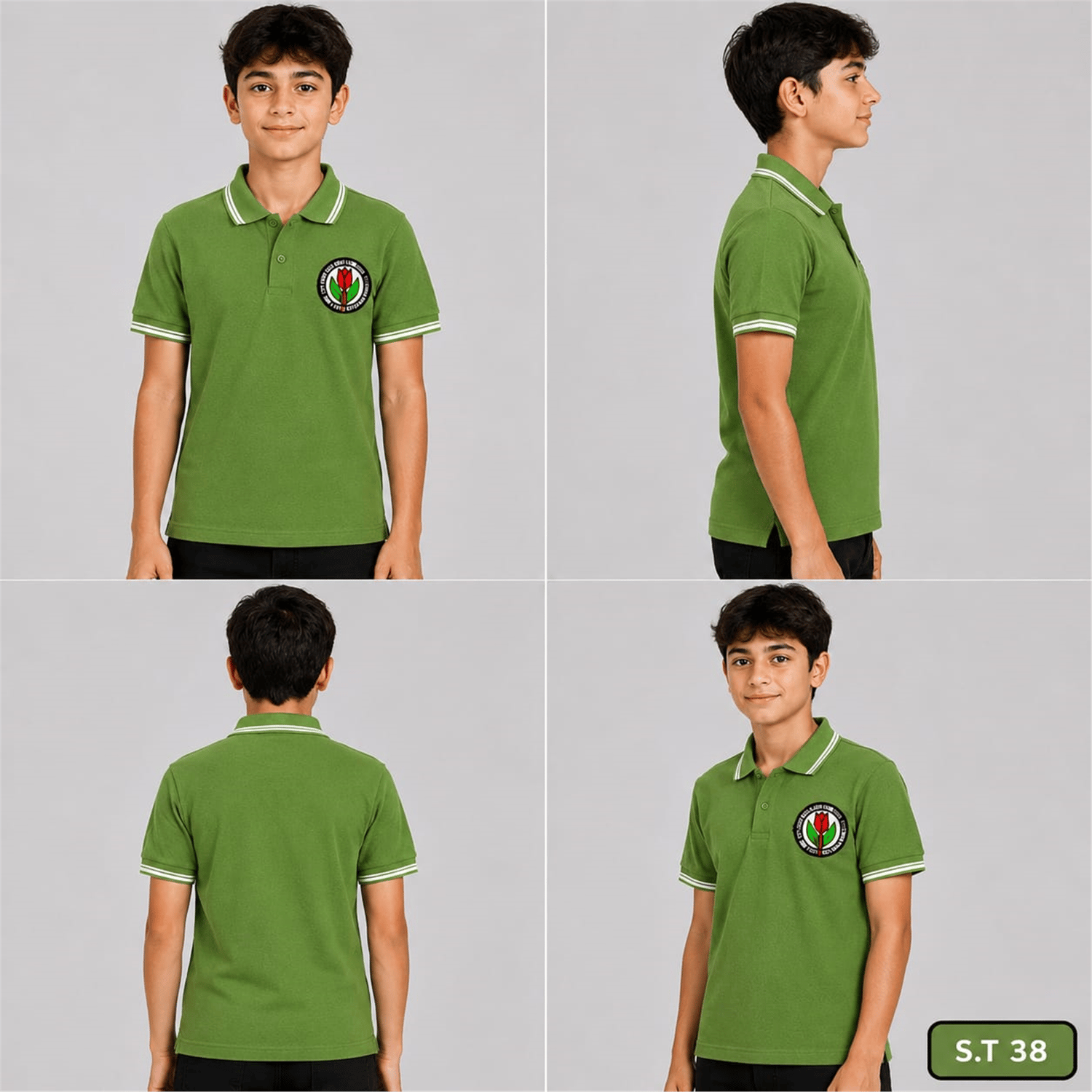 OKUL POLO YAKA KISA KOL