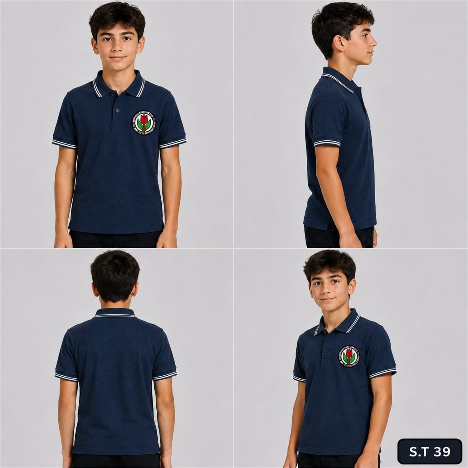 OKUL POLO YAKA KISA KOL