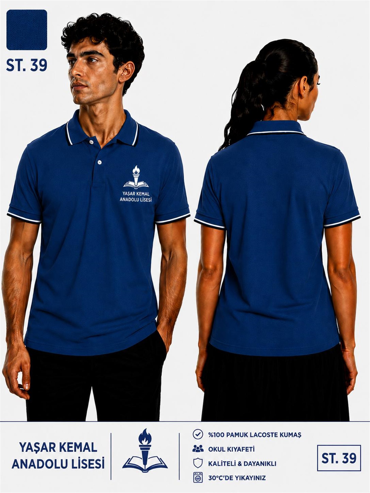 OKUL POLO YAKA KISA KOL