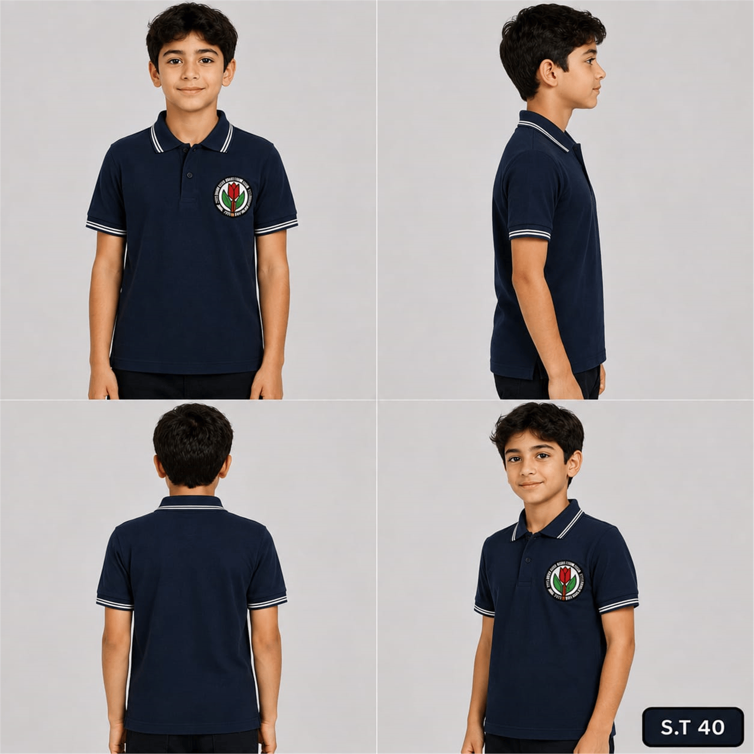 OKUL POLO YAKA KISA KOL