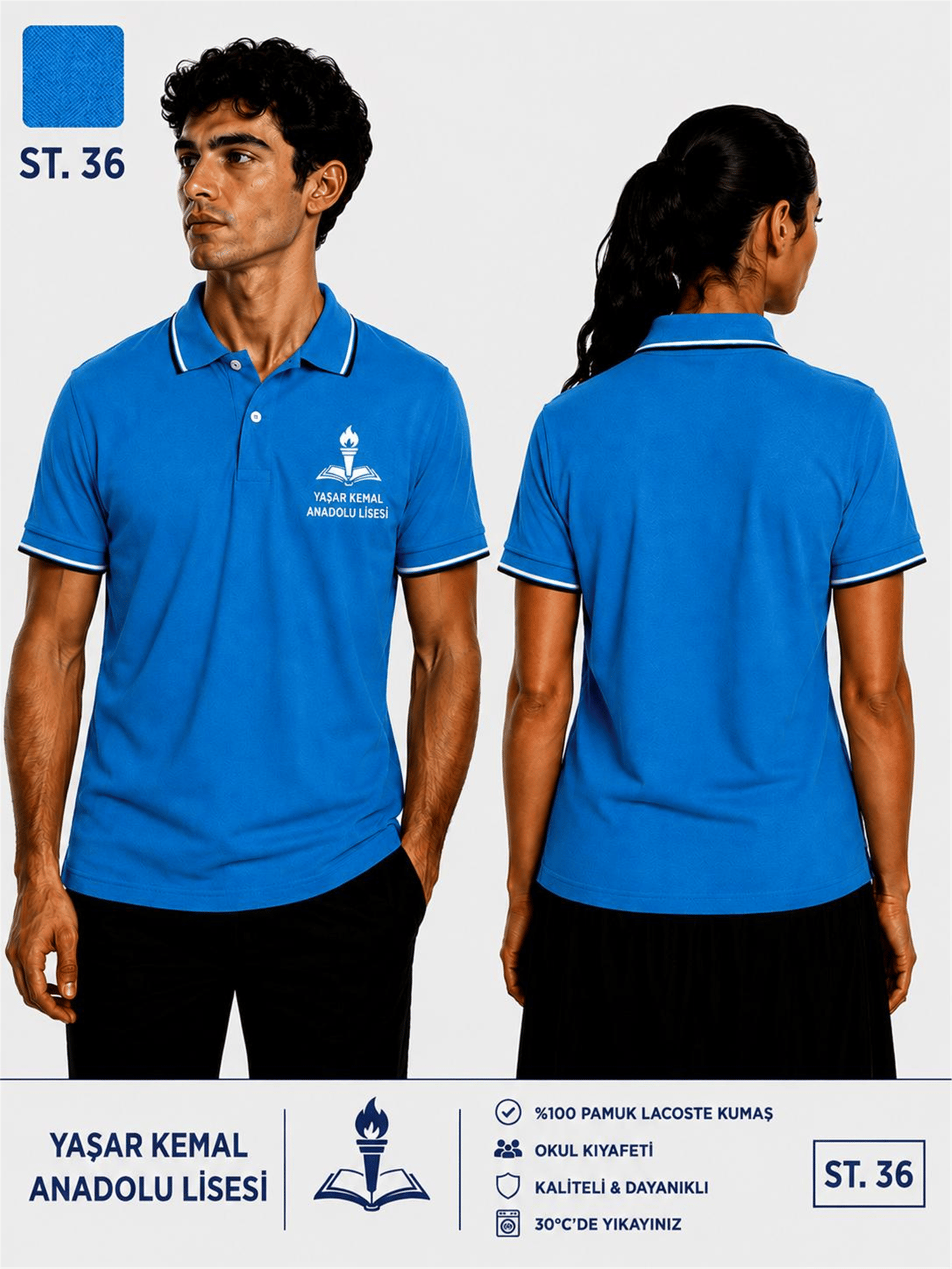 OKUL POLO YAKA KISA KOL