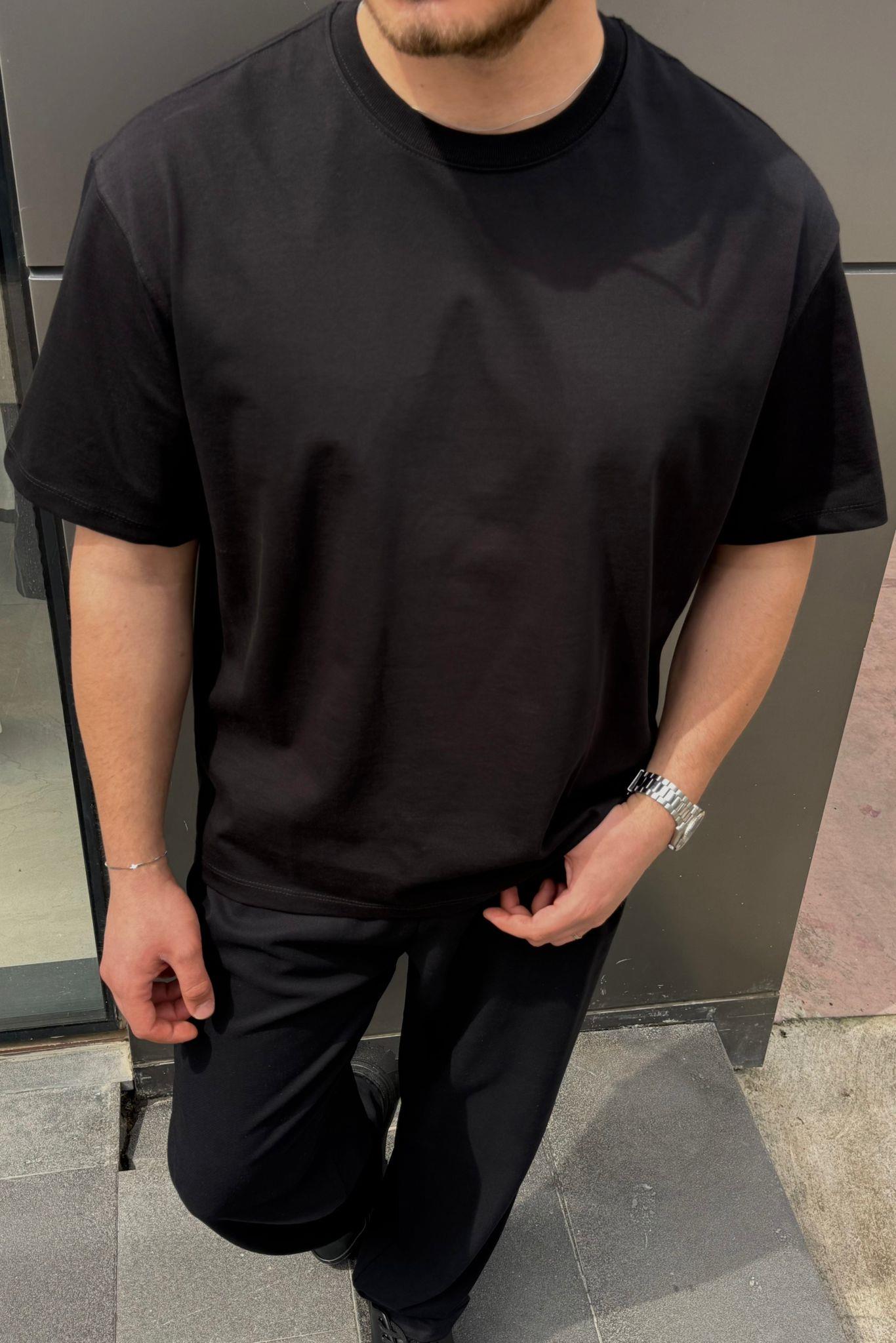 Dolgun Basic Oversize Tshirt Siyah