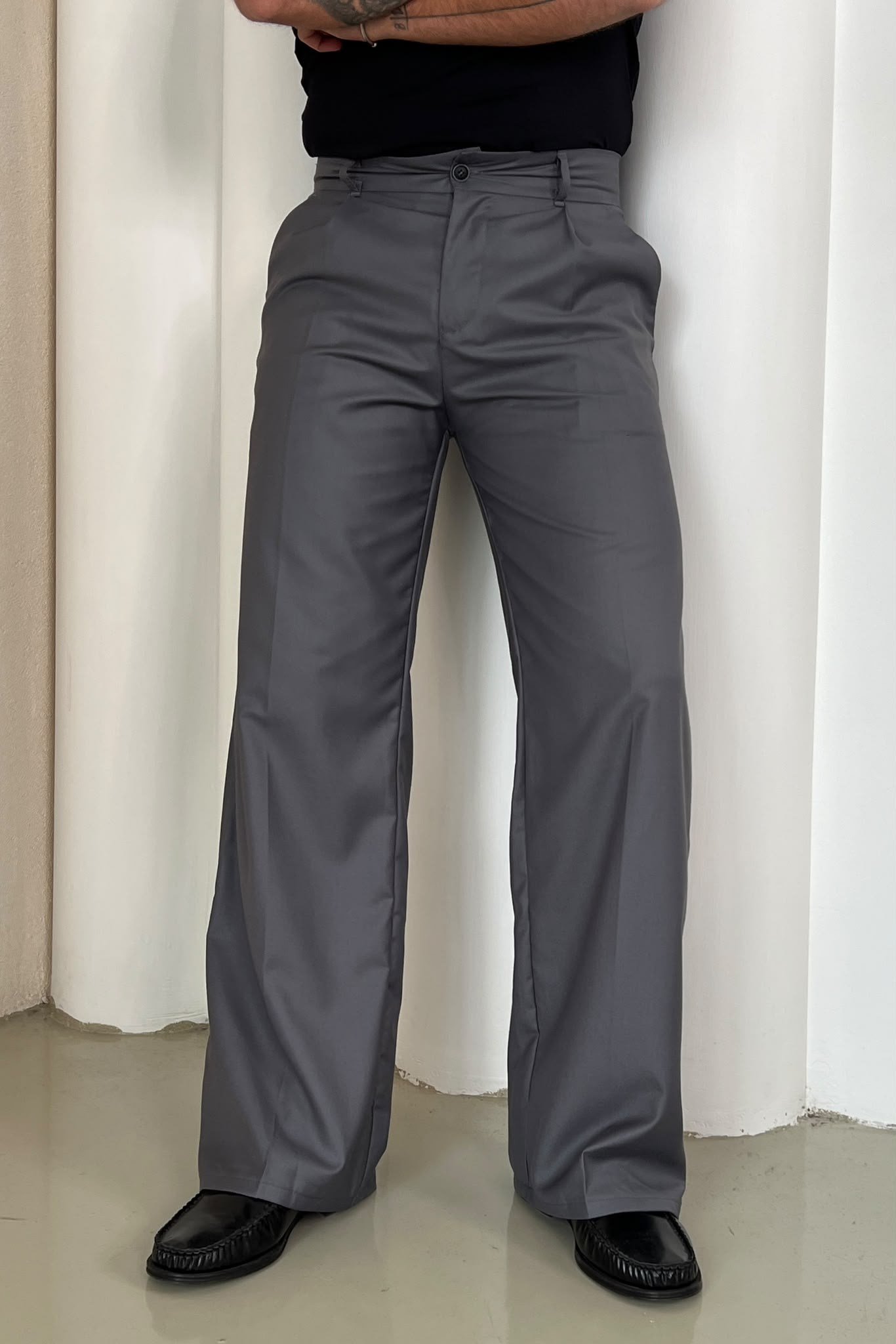 Loosefit Baggy Pantolon Gri