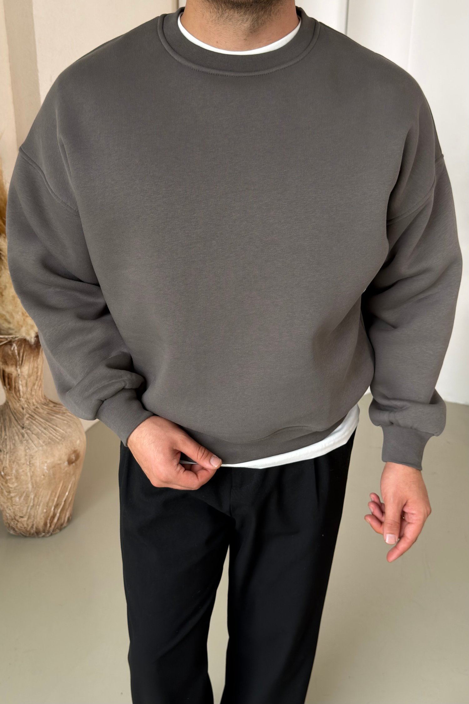 Oversize Sweatshirt Antrasit