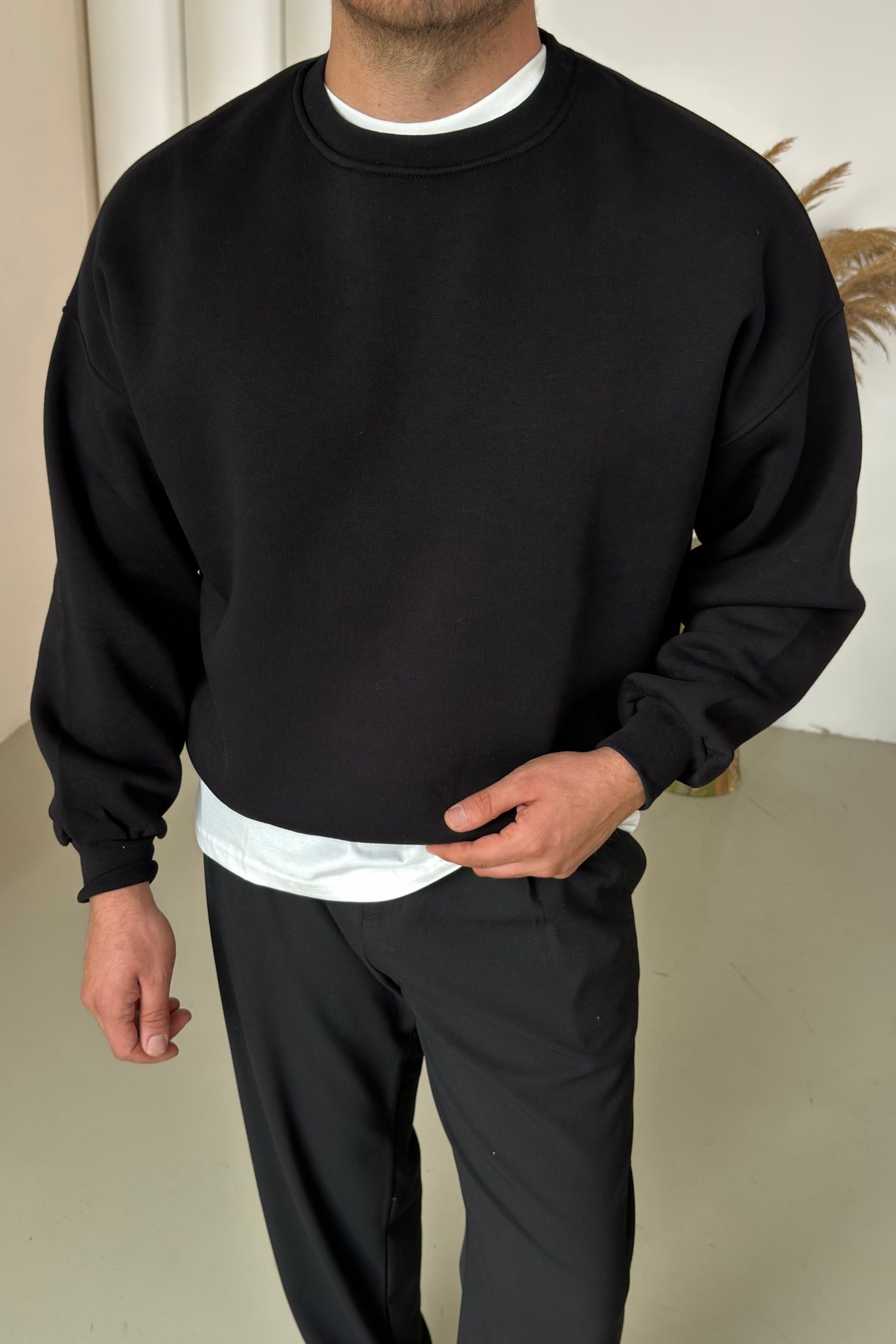 Oversize Sweatshirt Siyah