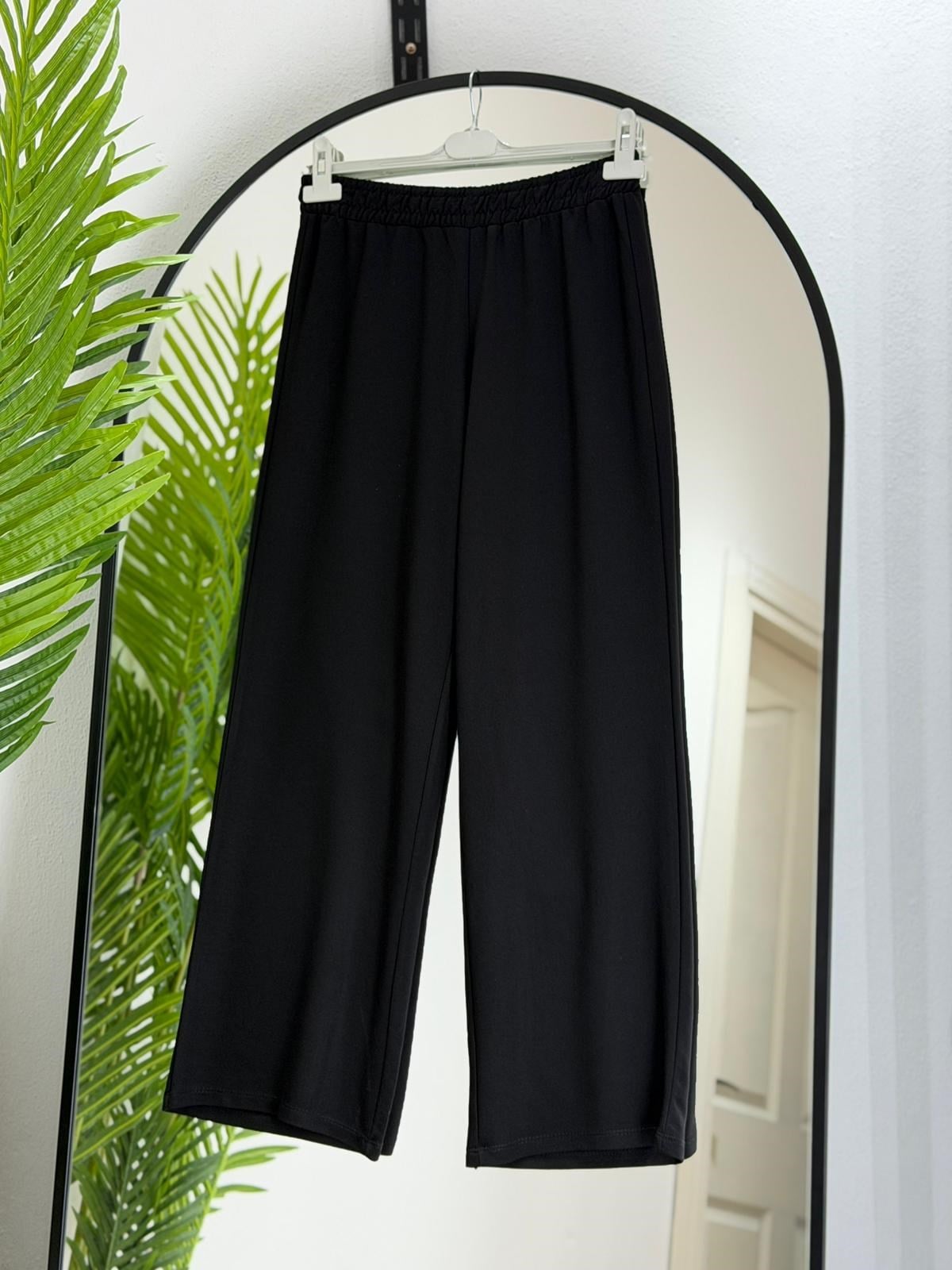 Likralı %100 pamuk Viskon Penye Pantalon