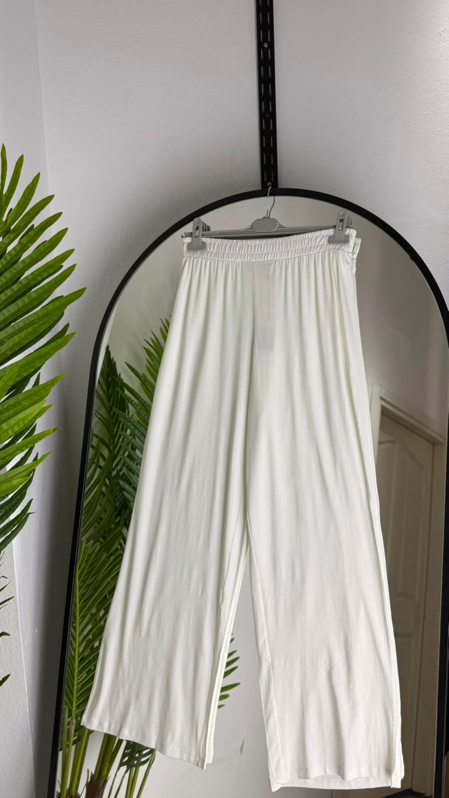 Likralı %100 pamuk Viskon Penye Pantalon