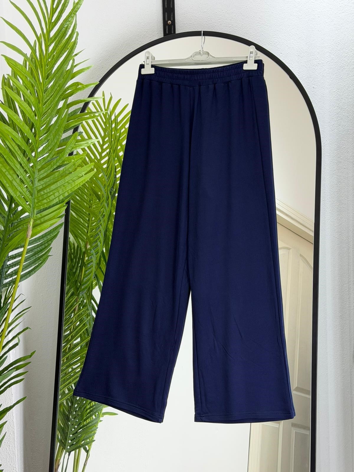 Likralı %100 pamuk Viskon Penye Pantalon