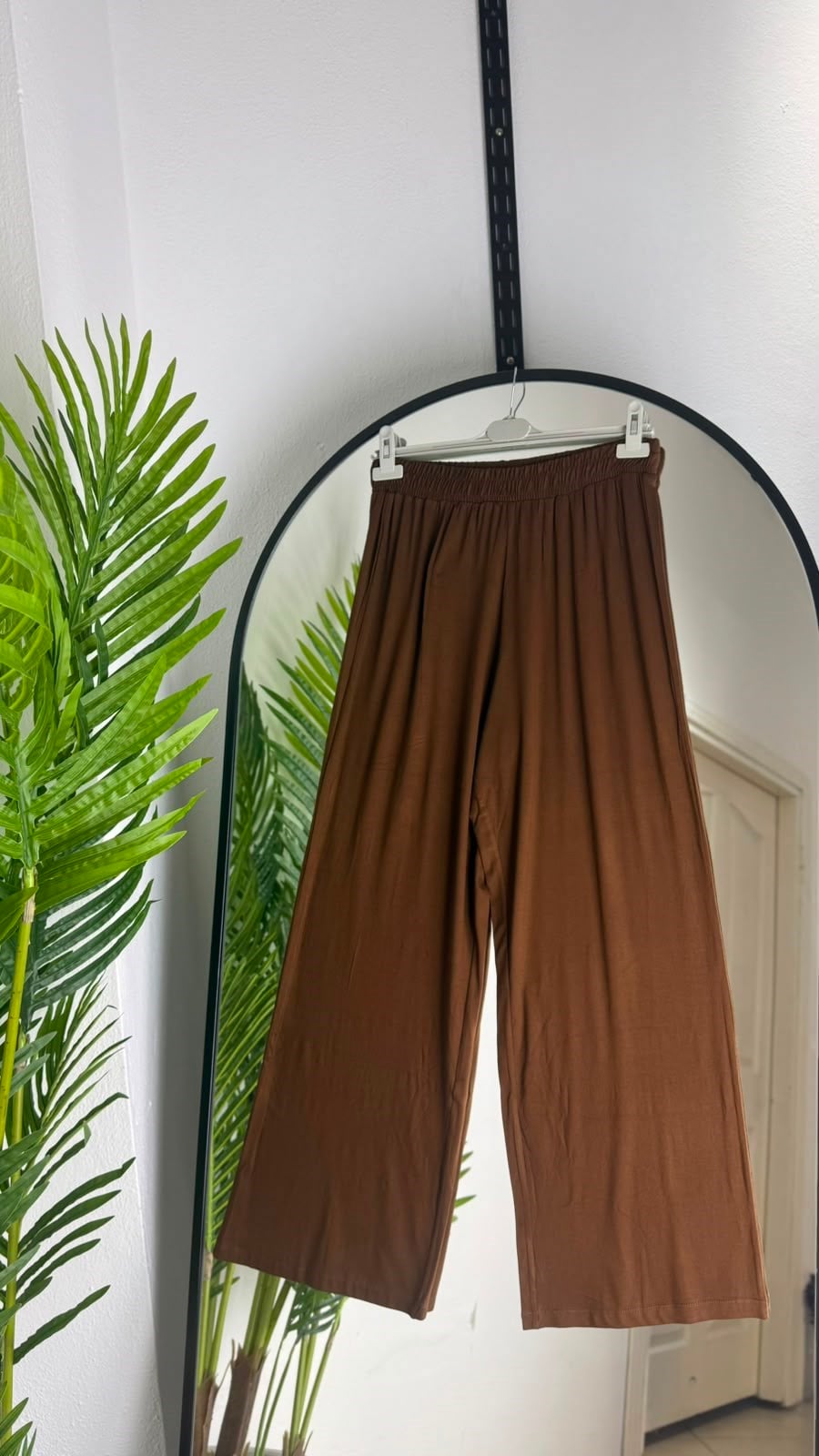 Likralı %100 pamuk Viskon Penye Pantalon
