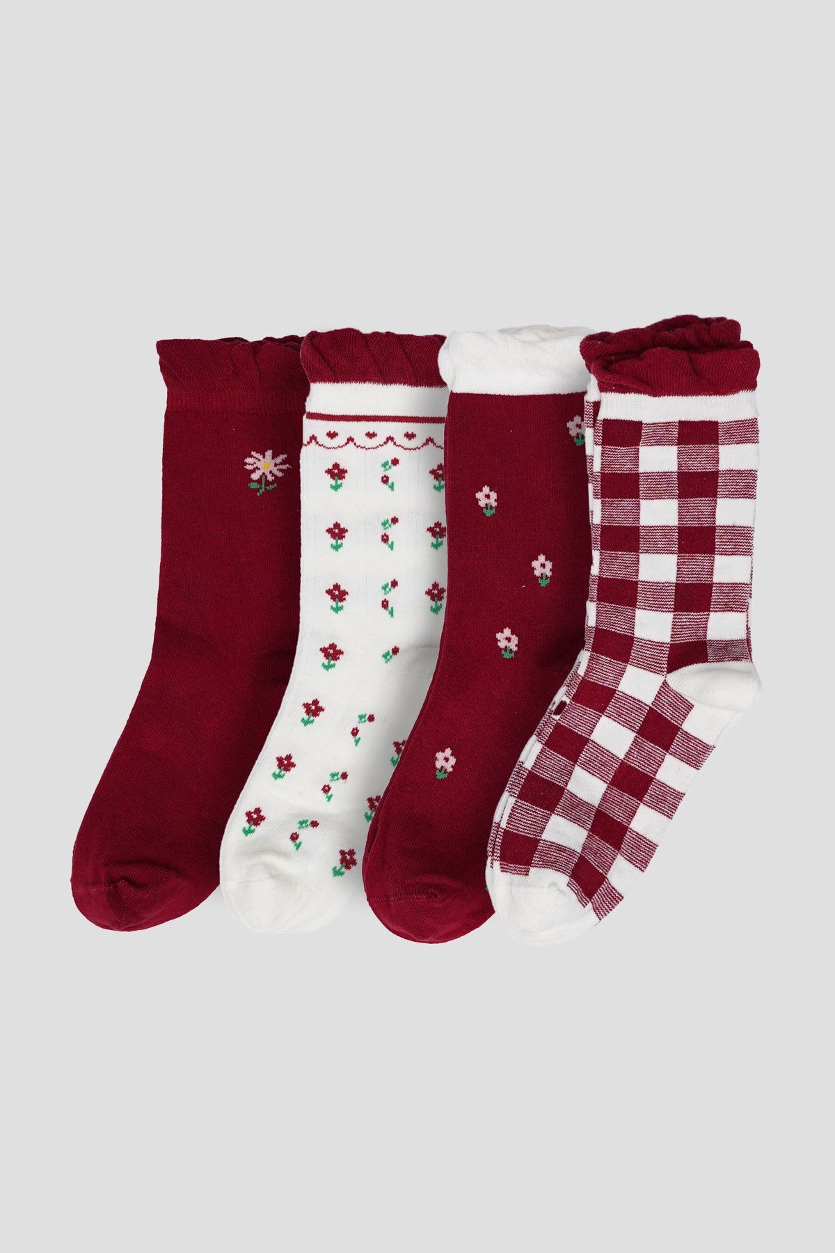 4 Çift Kız Çocuk  Soket Çorap