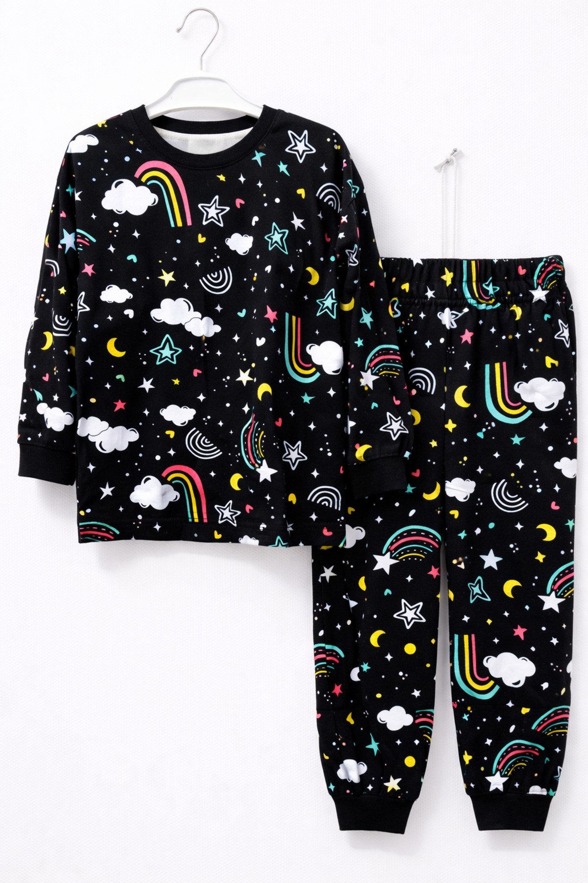 Gece Temalı Erkek Çocuk Pijama Takımı