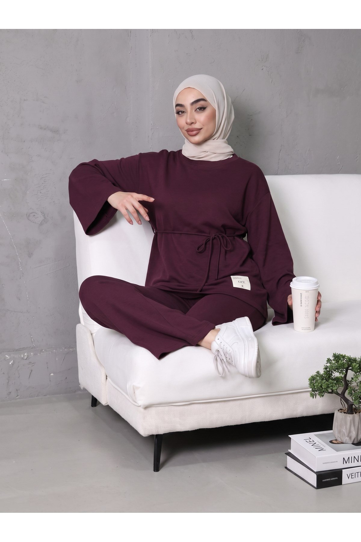 Kadın Modal Kumaş 2'li Eşofman Takımı Rahat & Şık