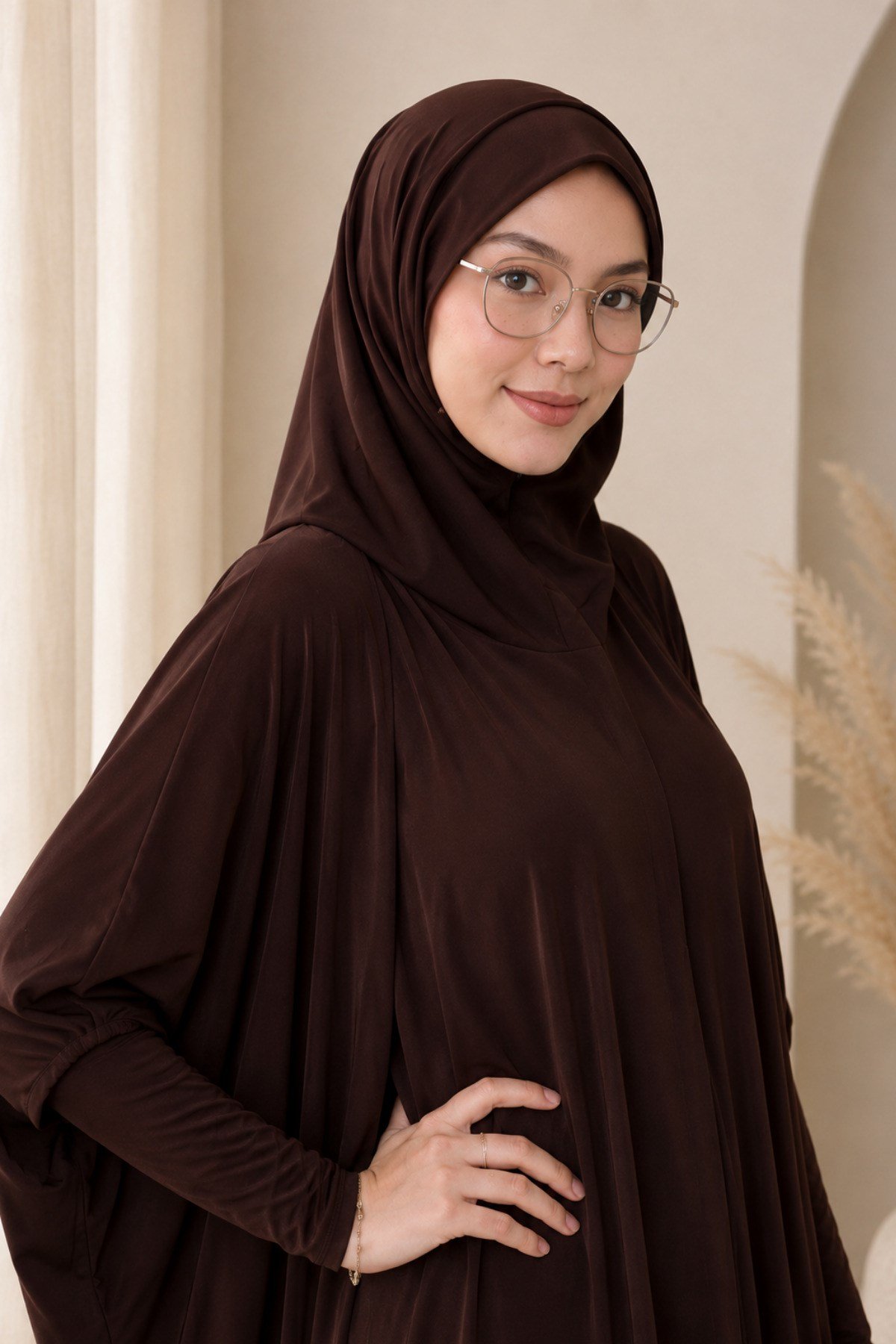 Premium Dökümlü Pratik Namaz Elbisesi